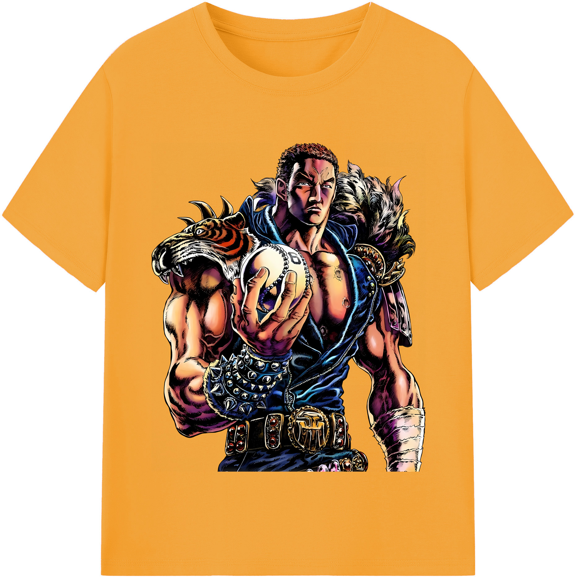 （画像用） 北斗の拳 Fist of the North Star 綿100％半袖Tシャツ（フロントプリント）