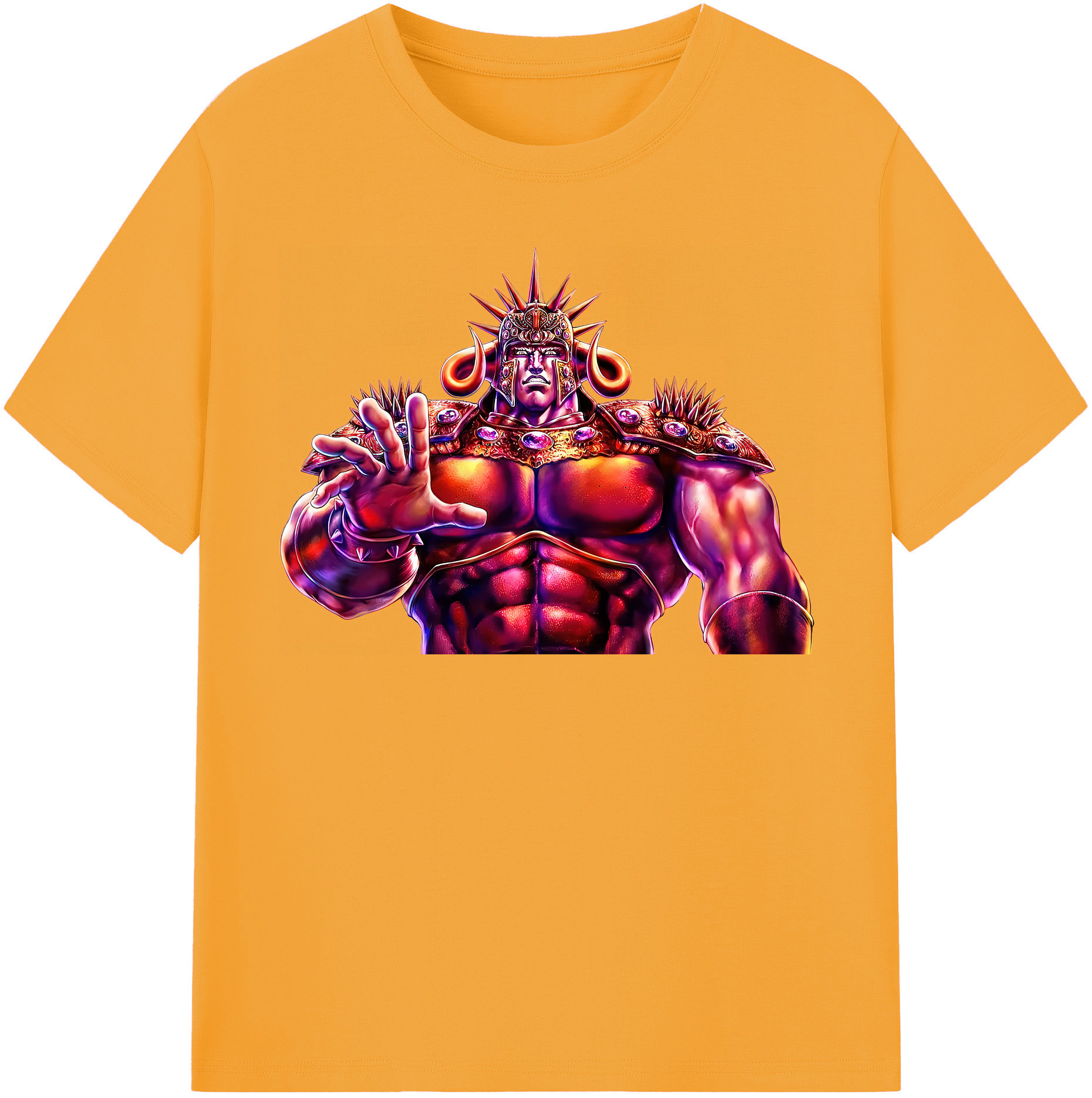 （画像用） 北斗の拳 Fist of the North Star 綿100％半袖Tシャツ（フロントプリント）