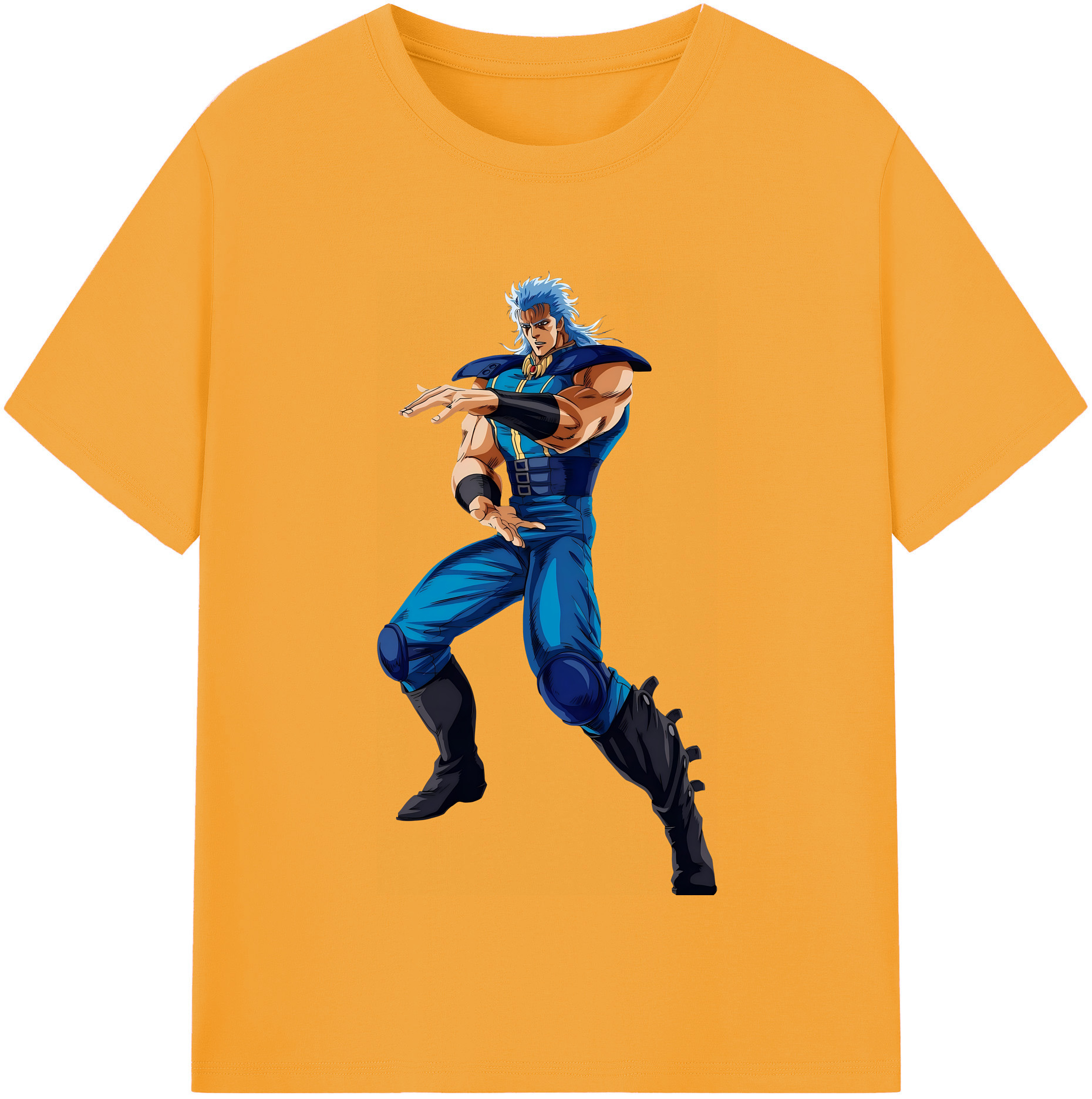 （画像用） 北斗の拳 Fist of the North Star 綿100％半袖Tシャツ（フロントプリント）