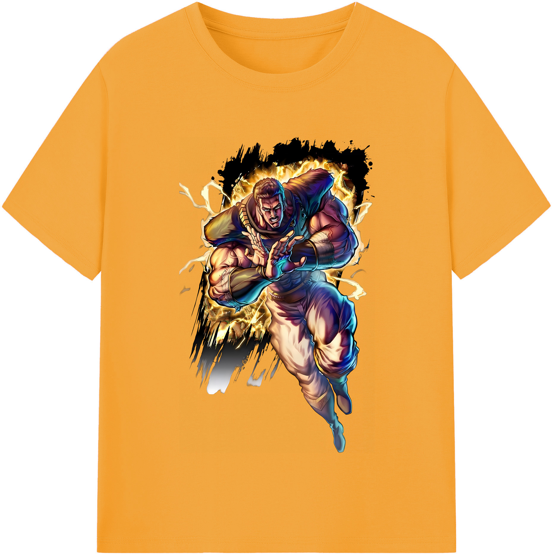（画像用） 北斗の拳 Fist of the North Star 綿100％半袖Tシャツ（フロントプリント）