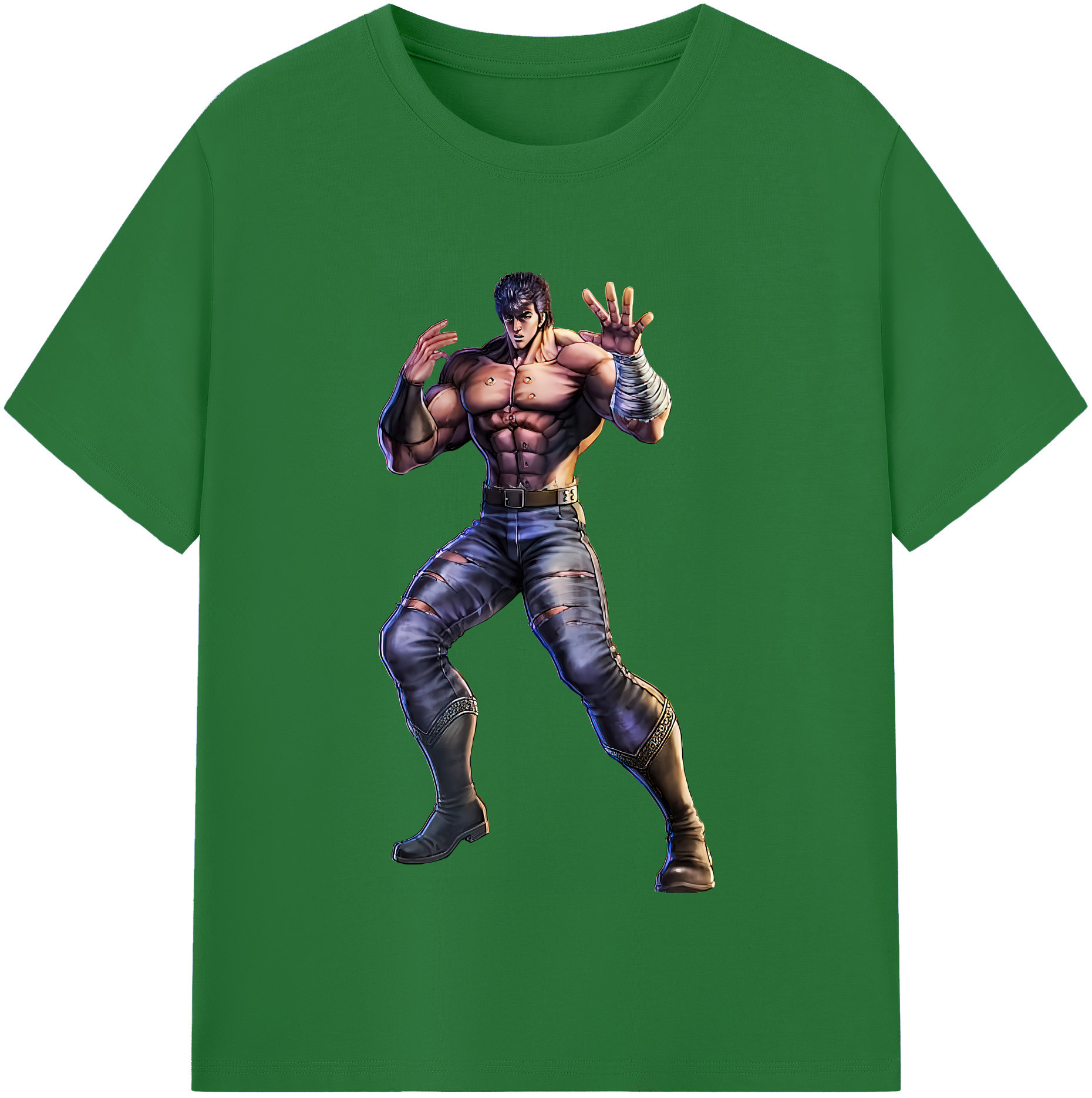 （画像用） 北斗の拳 Fist of the North Star 綿100％半袖Tシャツ（フロントプリント）