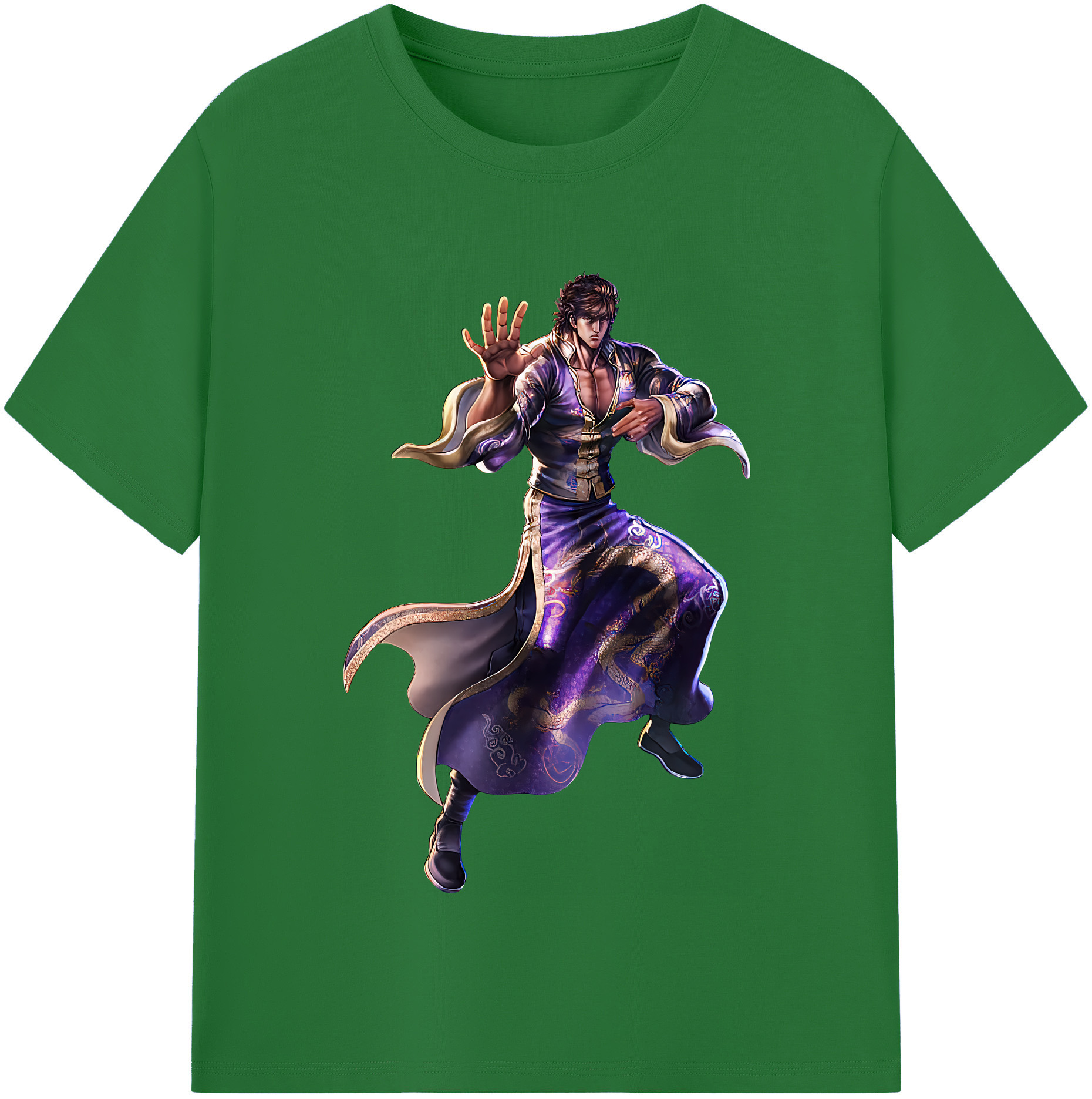 （画像用） 北斗の拳 Fist of the North Star 綿100％半袖Tシャツ（フロントプリント）