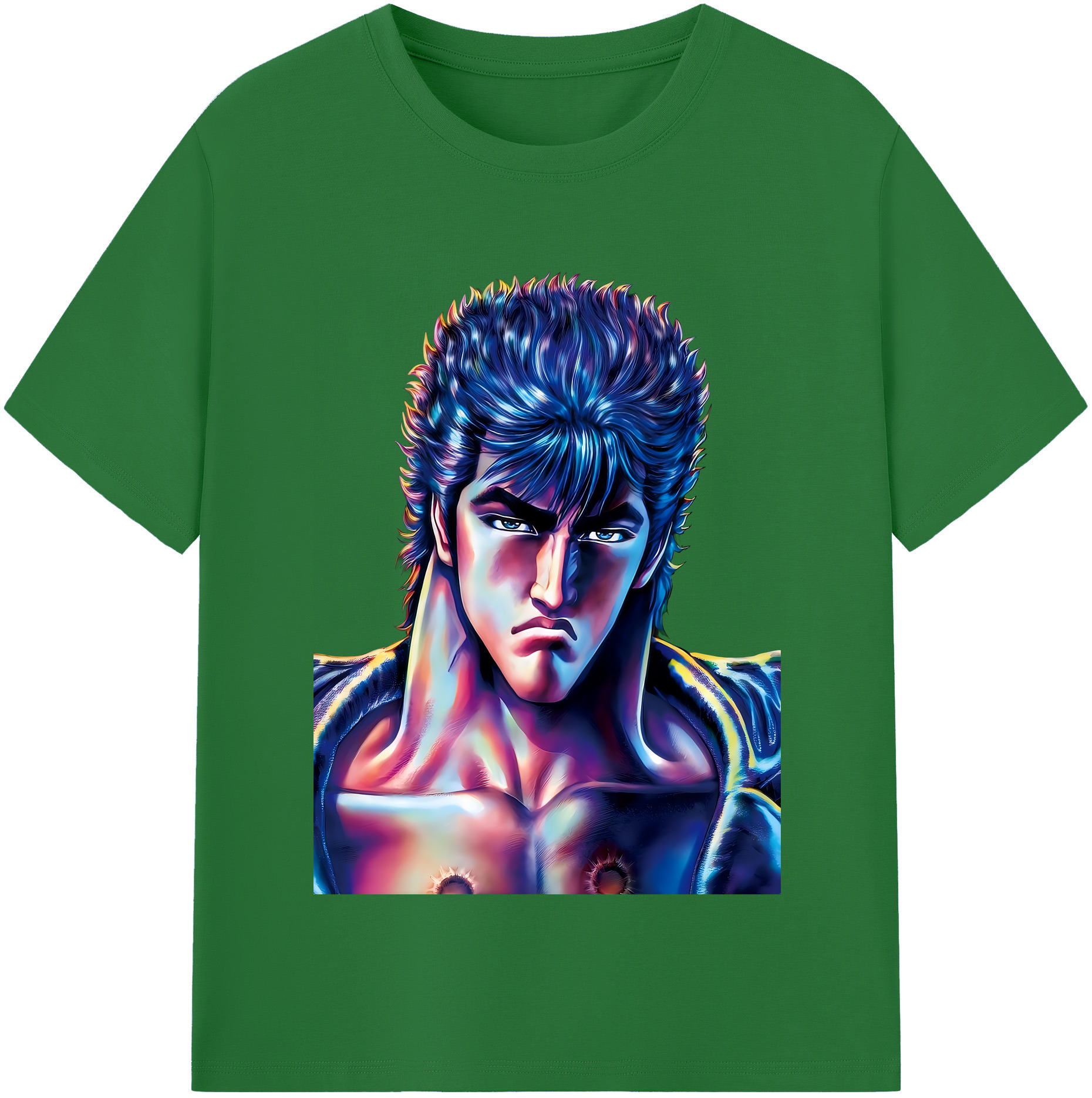 （画像用） 北斗の拳 Fist of the North Star 綿100％半袖Tシャツ（フロントプリント）