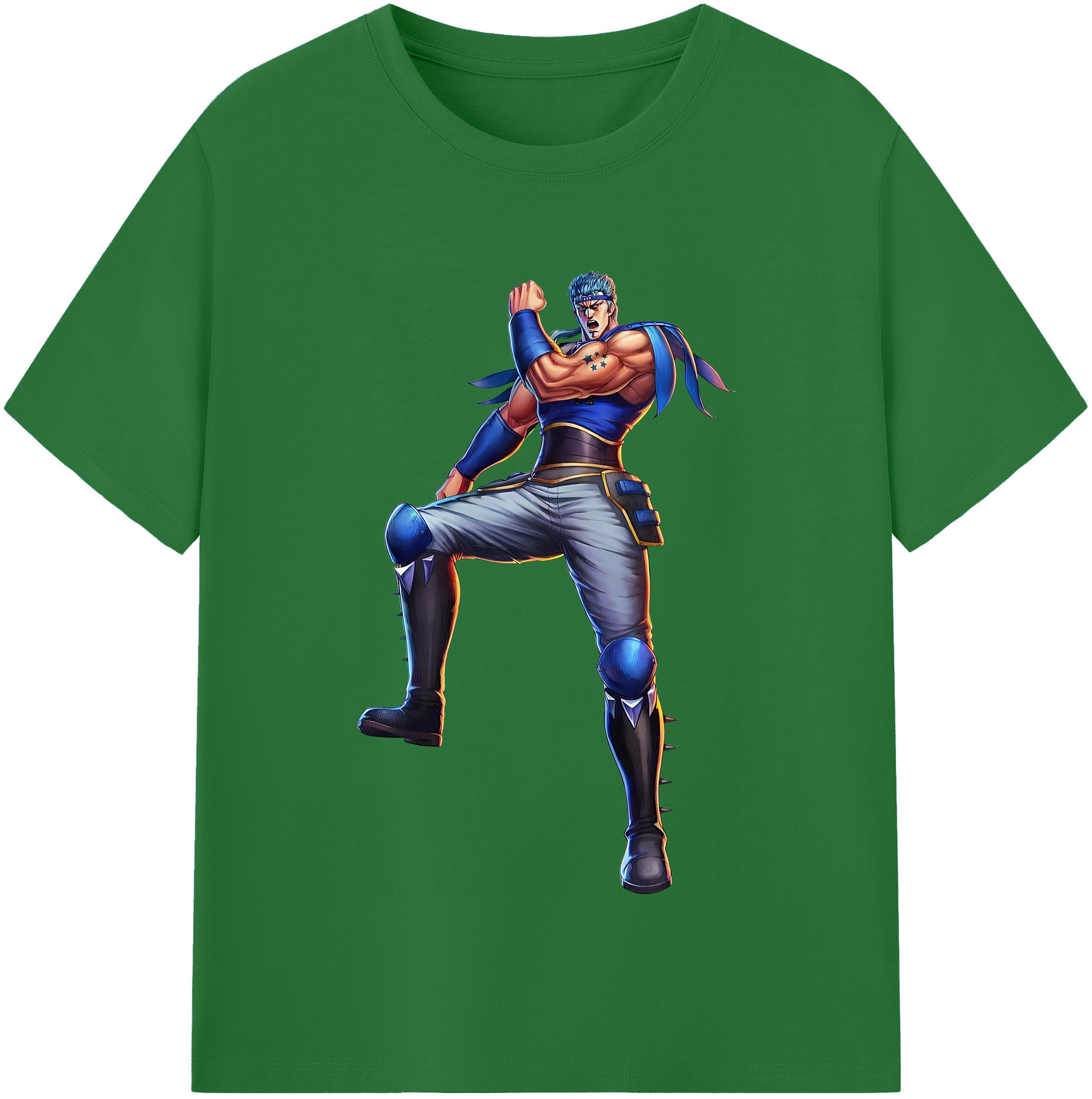 （画像用） 北斗の拳 Fist of the North Star 綿100％半袖Tシャツ（フロントプリント）