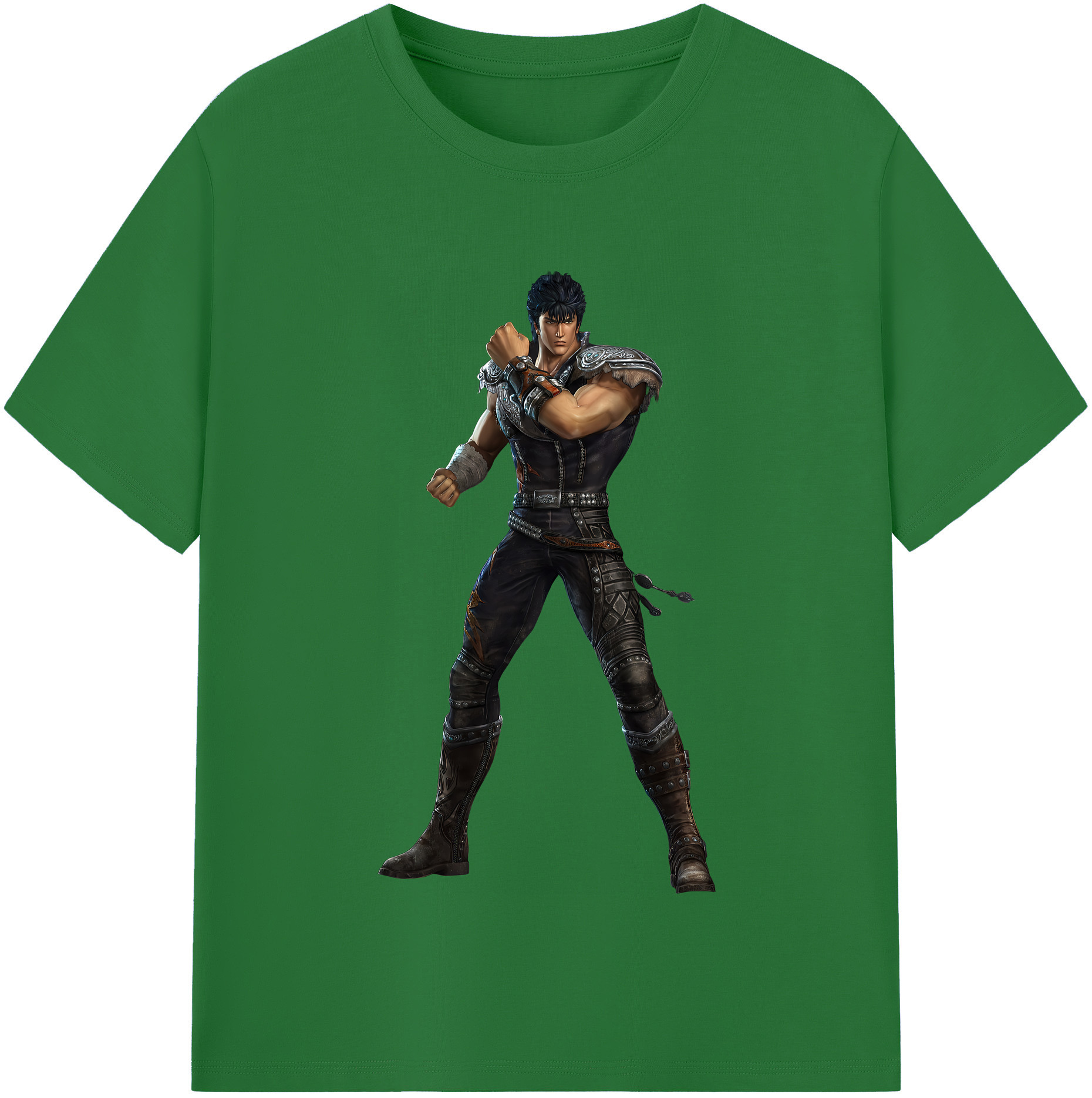 （画像用） 北斗の拳 Fist of the North Star 綿100％半袖Tシャツ（フロントプリント）