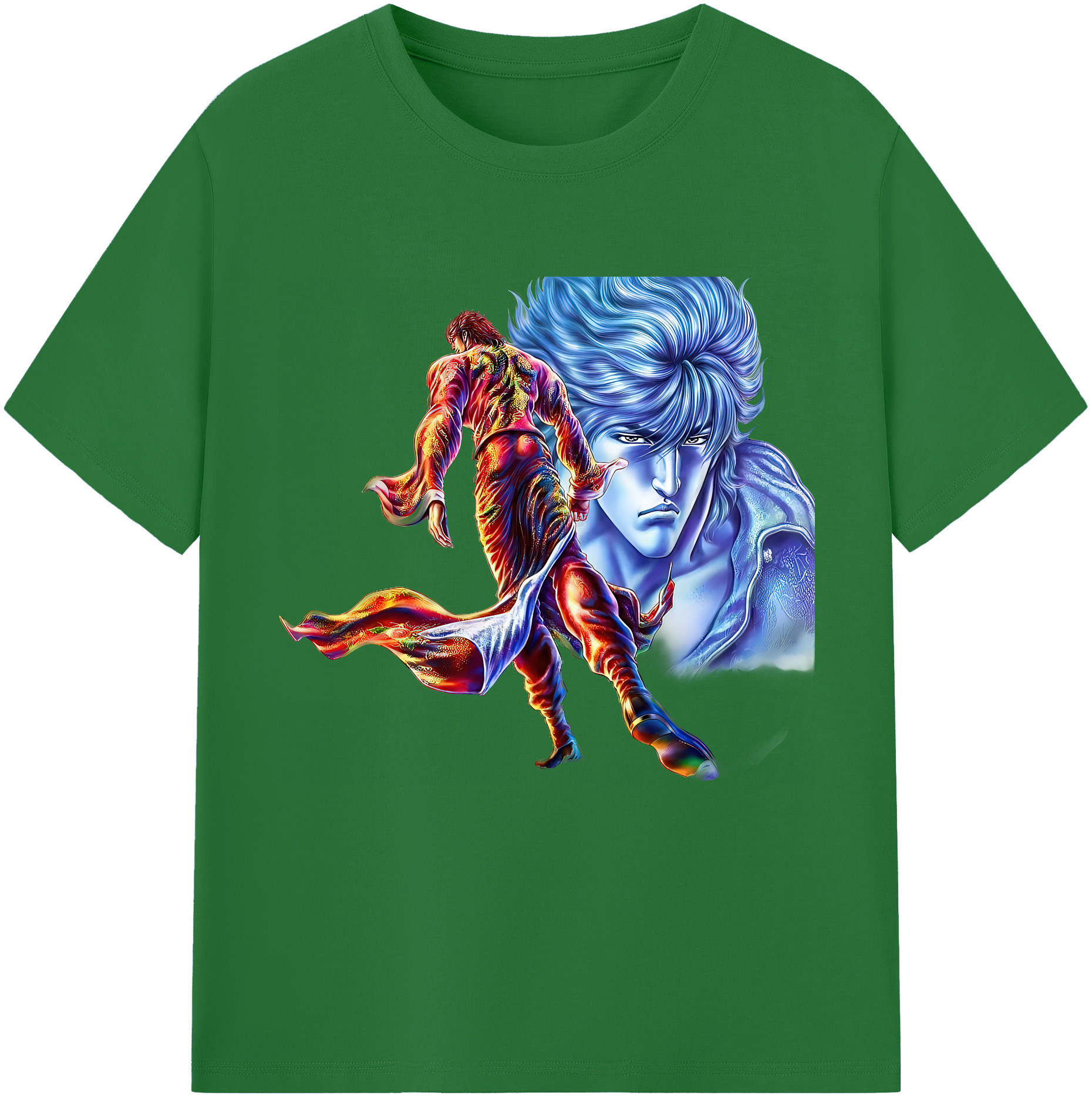 （画像用） 北斗の拳 Fist of the North Star 綿100％半袖Tシャツ（フロントプリント）