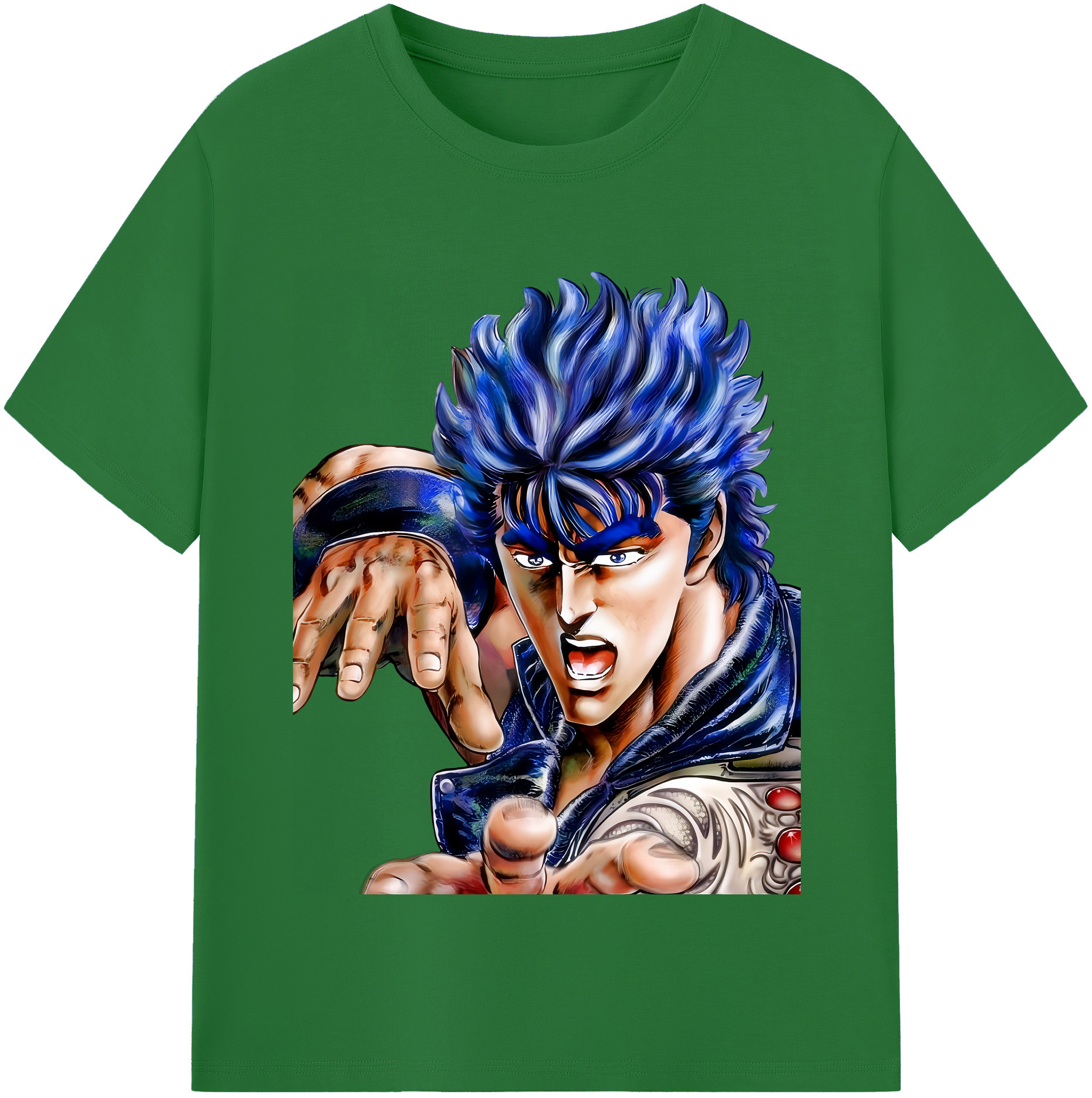 （画像用） 北斗の拳 Fist of the North Star 綿100％半袖Tシャツ（フロントプリント）