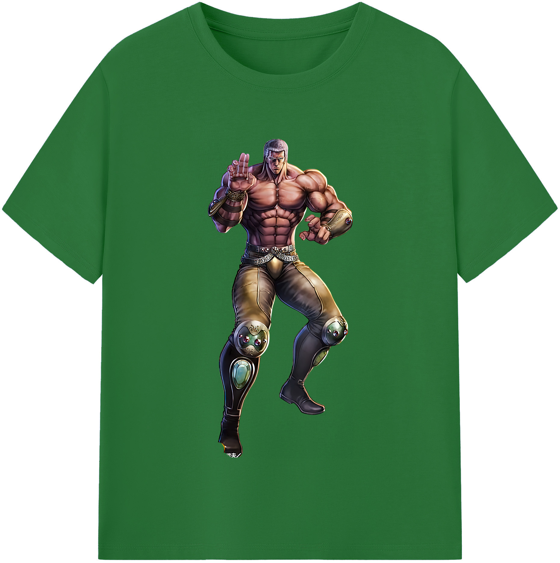 （画像用） 北斗の拳 Fist of the North Star 綿100％半袖Tシャツ（フロントプリント）