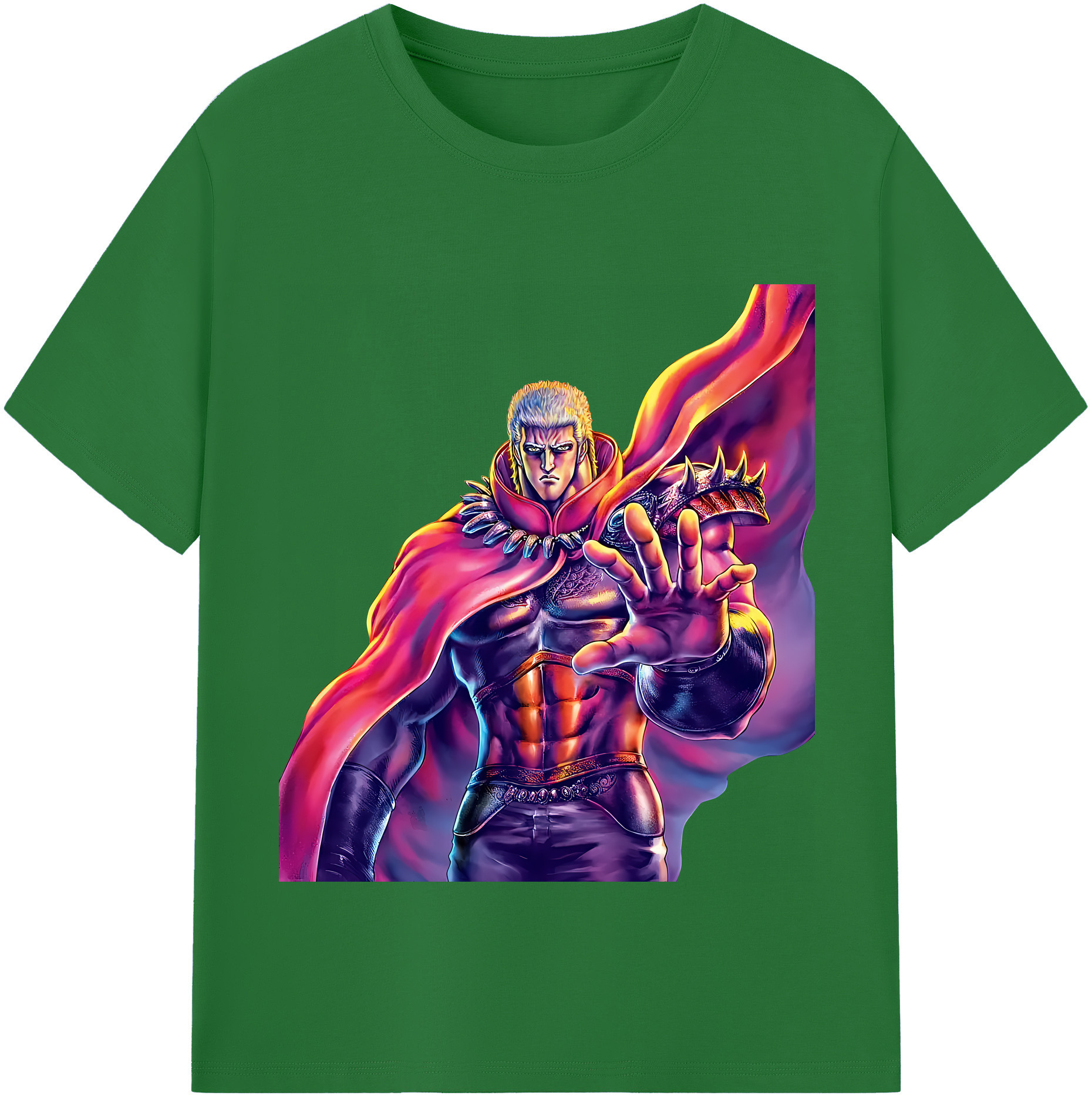 （画像用） 北斗の拳 Fist of the North Star 綿100％半袖Tシャツ（フロントプリント）