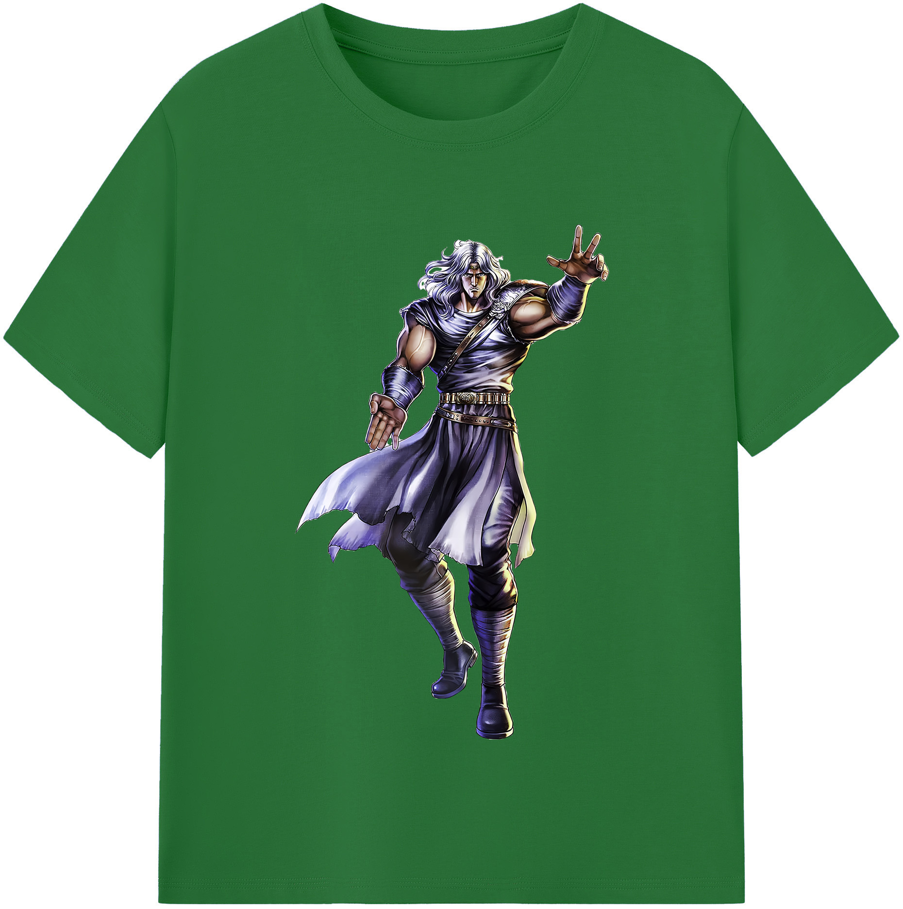 （画像用） 北斗の拳 Fist of the North Star 綿100％半袖Tシャツ（フロントプリント）