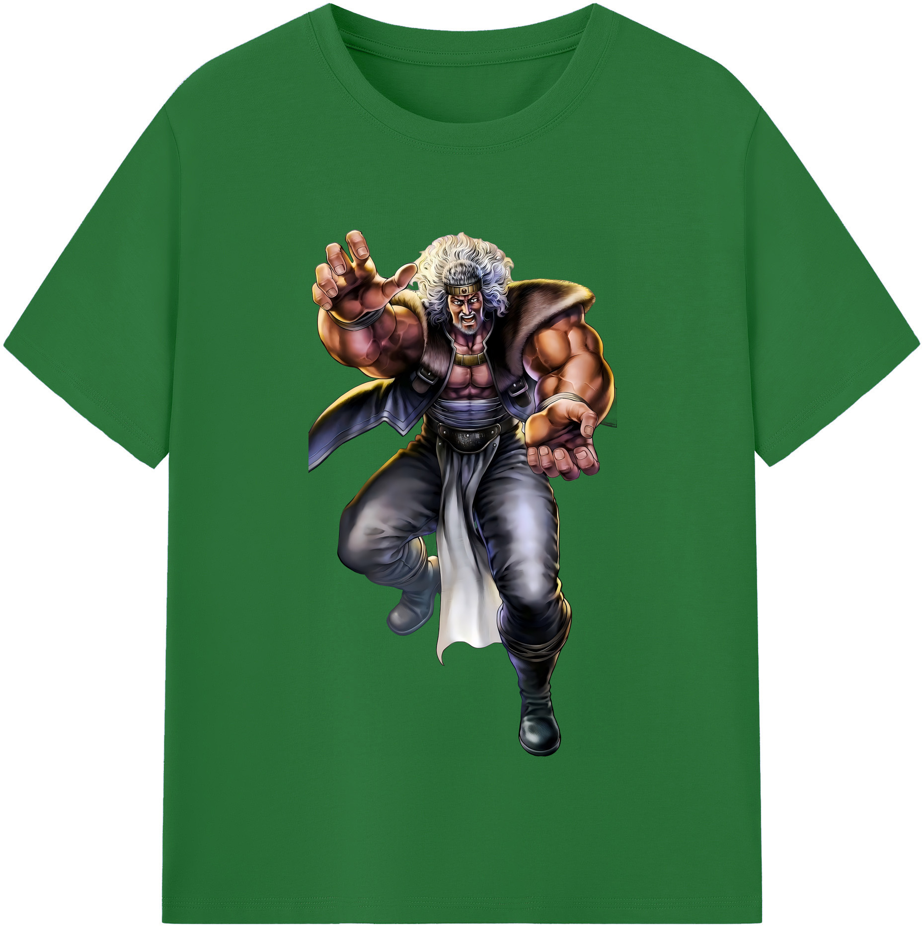 （画像用） 北斗の拳 Fist of the North Star 綿100％半袖Tシャツ（フロントプリント）