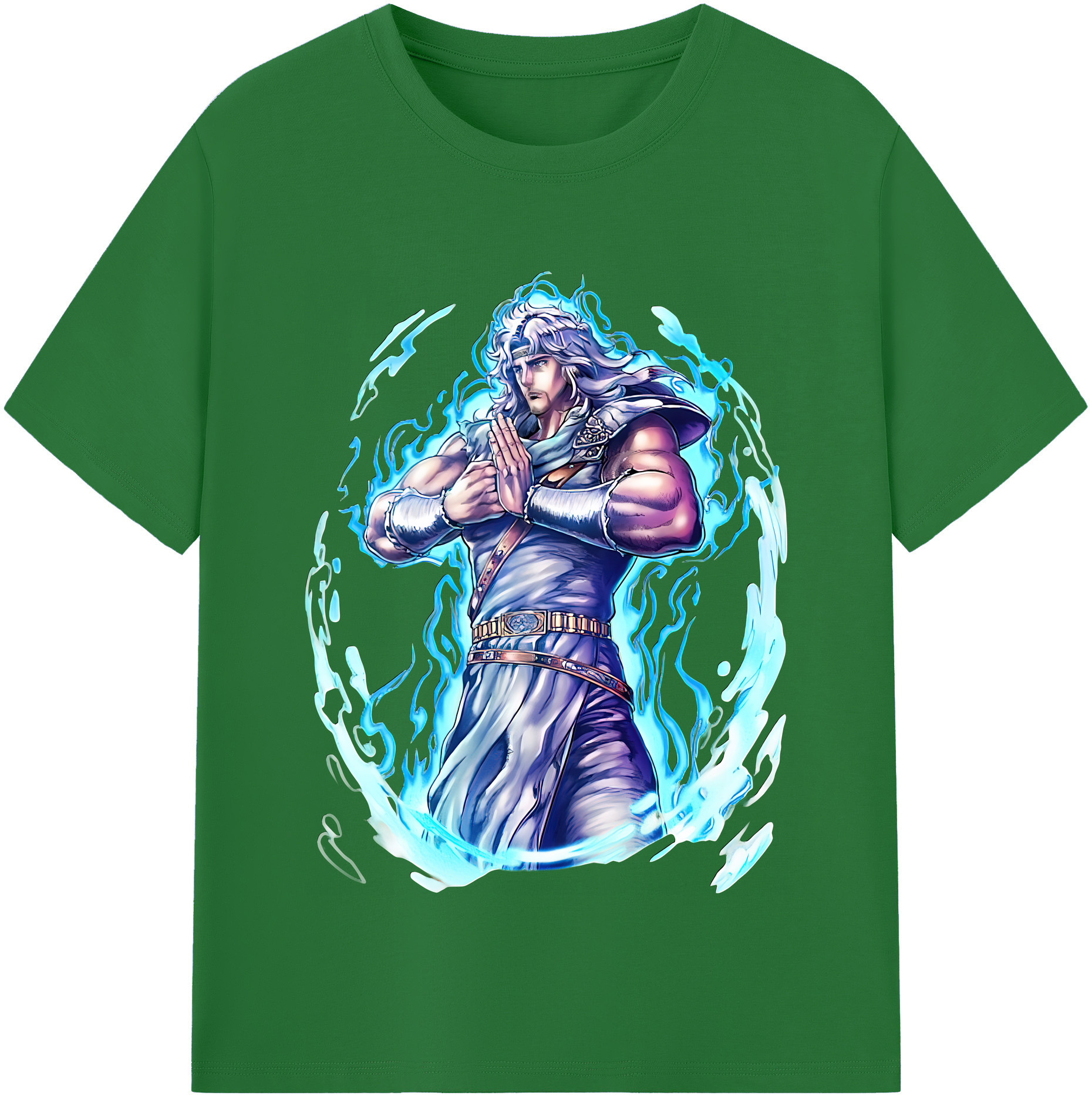 （画像用） 北斗の拳 Fist of the North Star 綿100％半袖Tシャツ（フロントプリント）