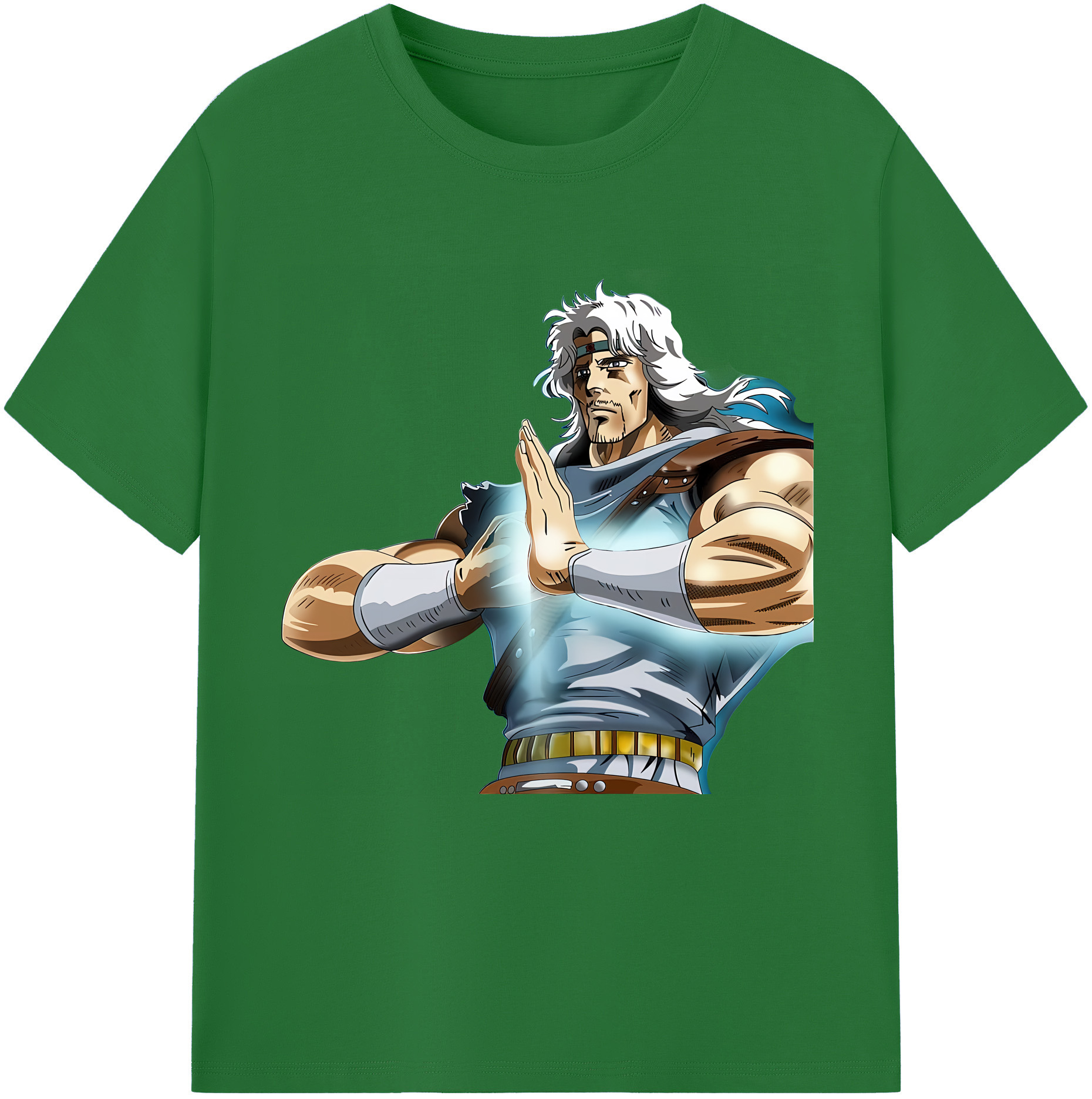 （画像用） 北斗の拳 Fist of the North Star 綿100％半袖Tシャツ（フロントプリント）