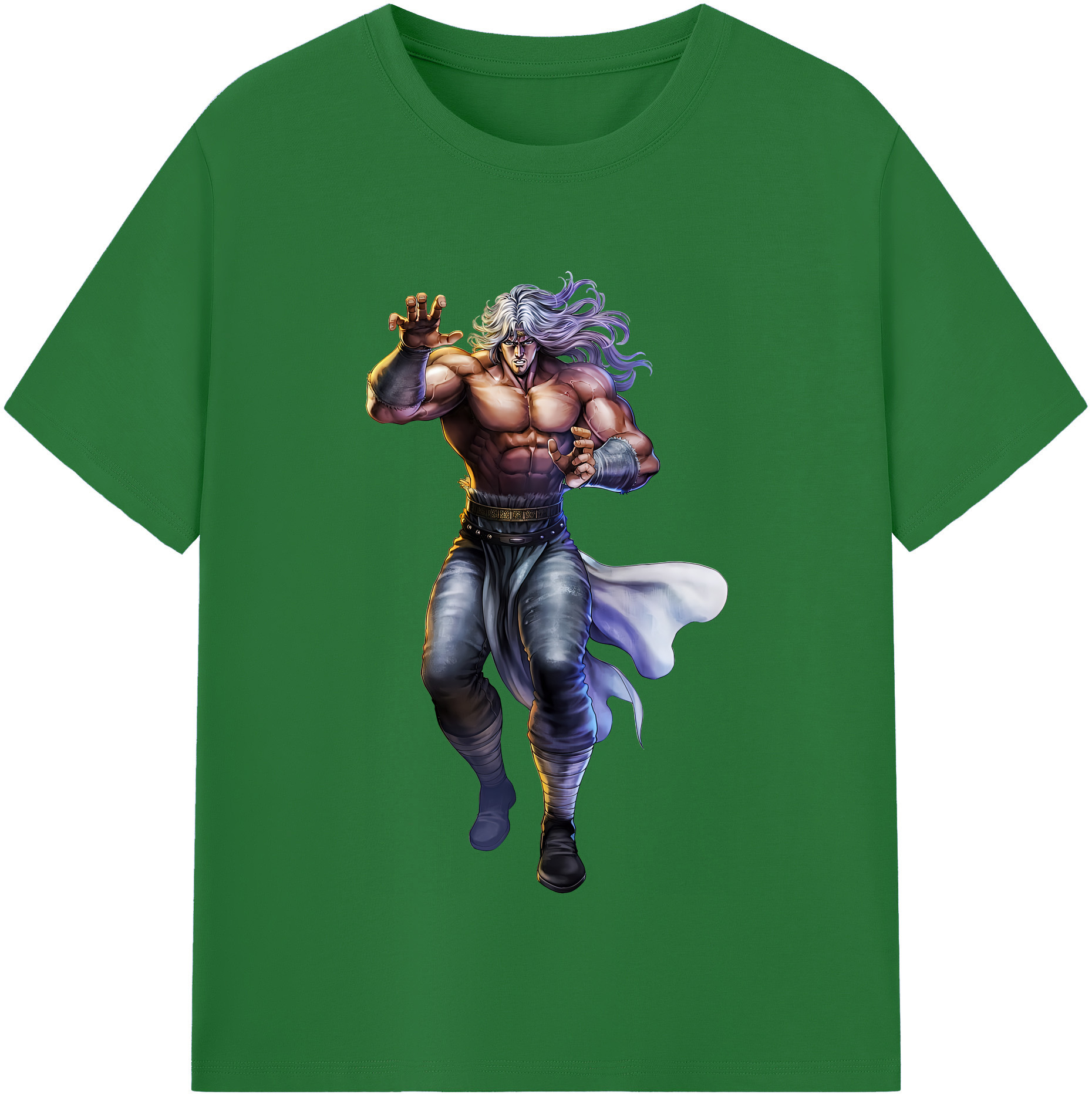 （画像用） 北斗の拳 Fist of the North Star 綿100％半袖Tシャツ（フロントプリント）