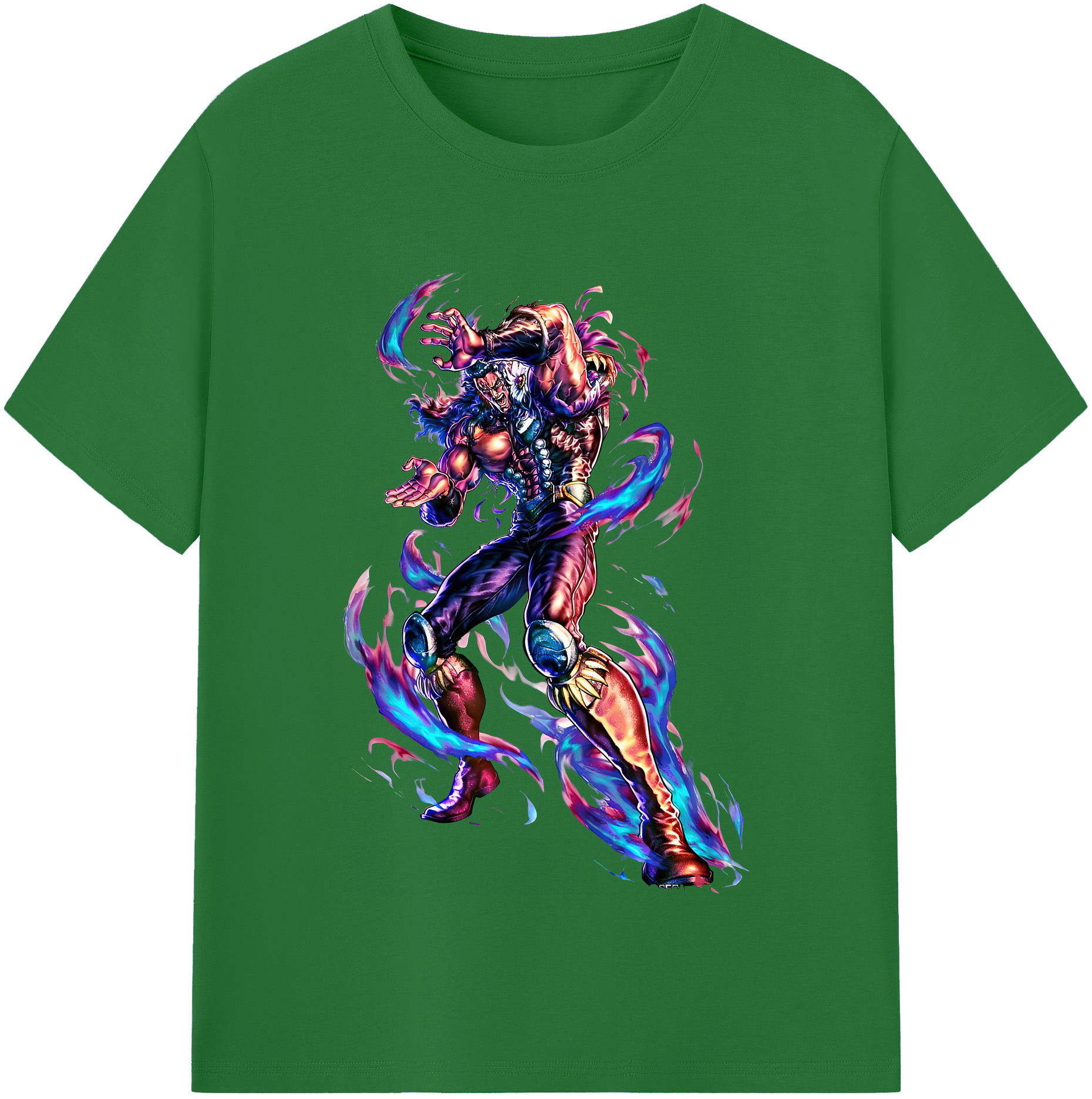 （画像用） 北斗の拳 Fist of the North Star 綿100％半袖Tシャツ（フロントプリント）