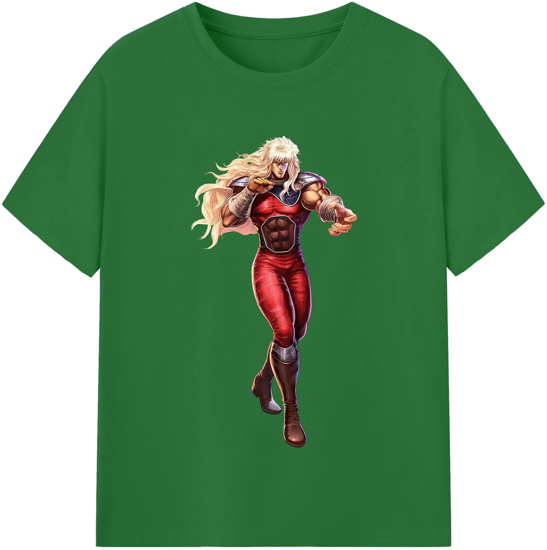 （画像用） 北斗の拳 Fist of the North Star 綿100％半袖Tシャツ（フロントプリント）