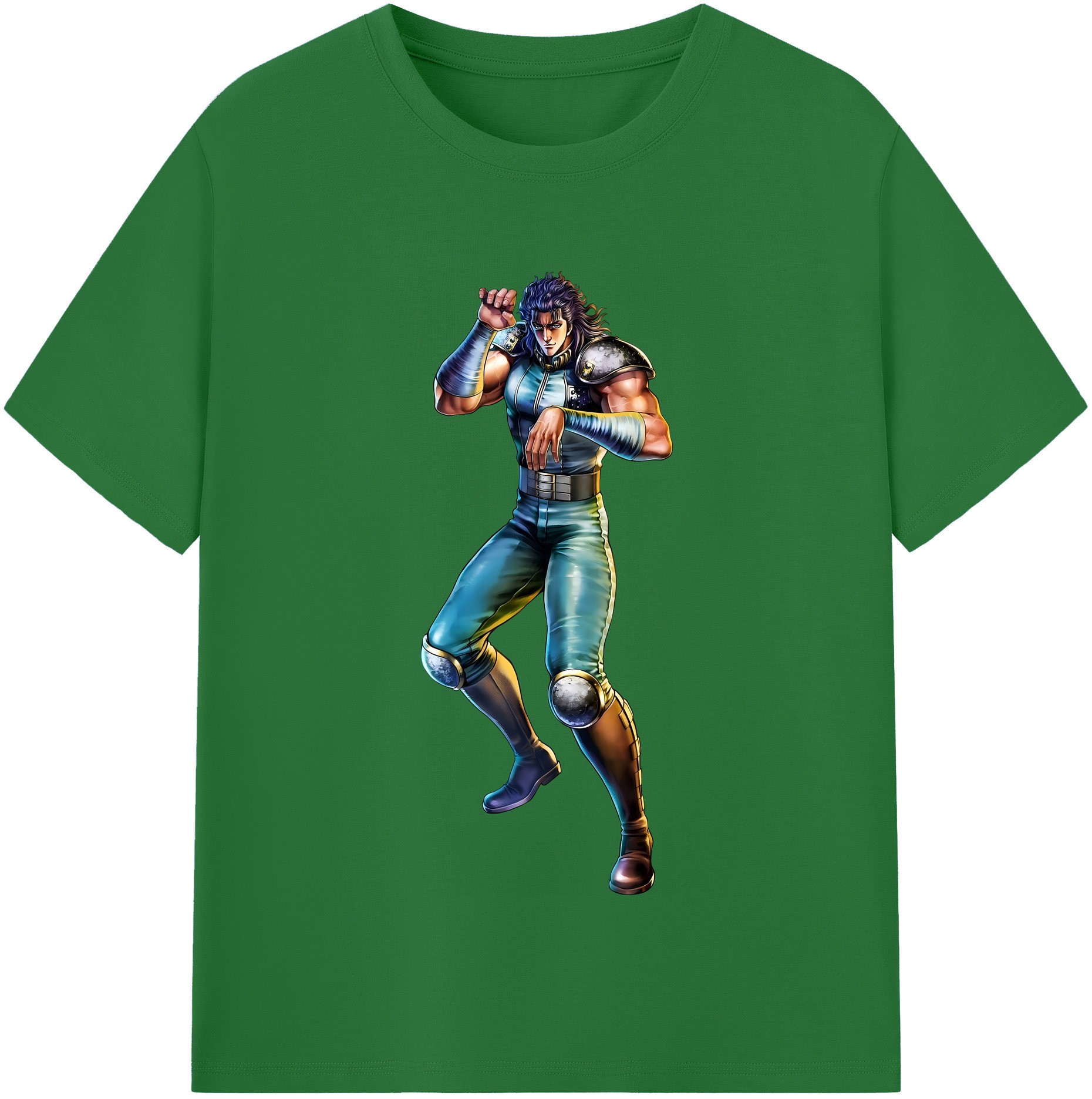 （画像用） 北斗の拳 Fist of the North Star 綿100％半袖Tシャツ（フロントプリント）
