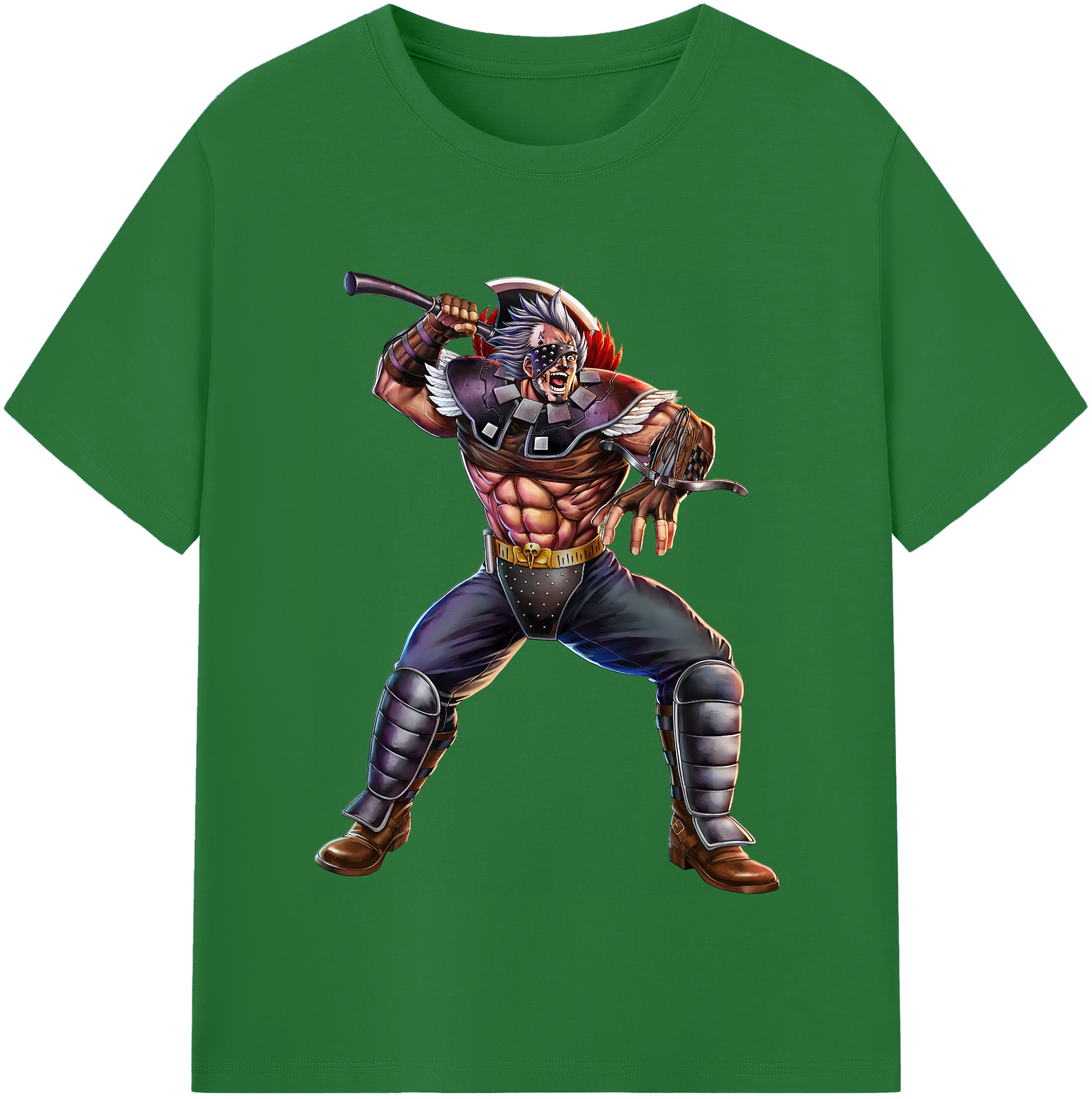 （画像用） 北斗の拳 Fist of the North Star 綿100％半袖Tシャツ（フロントプリント）