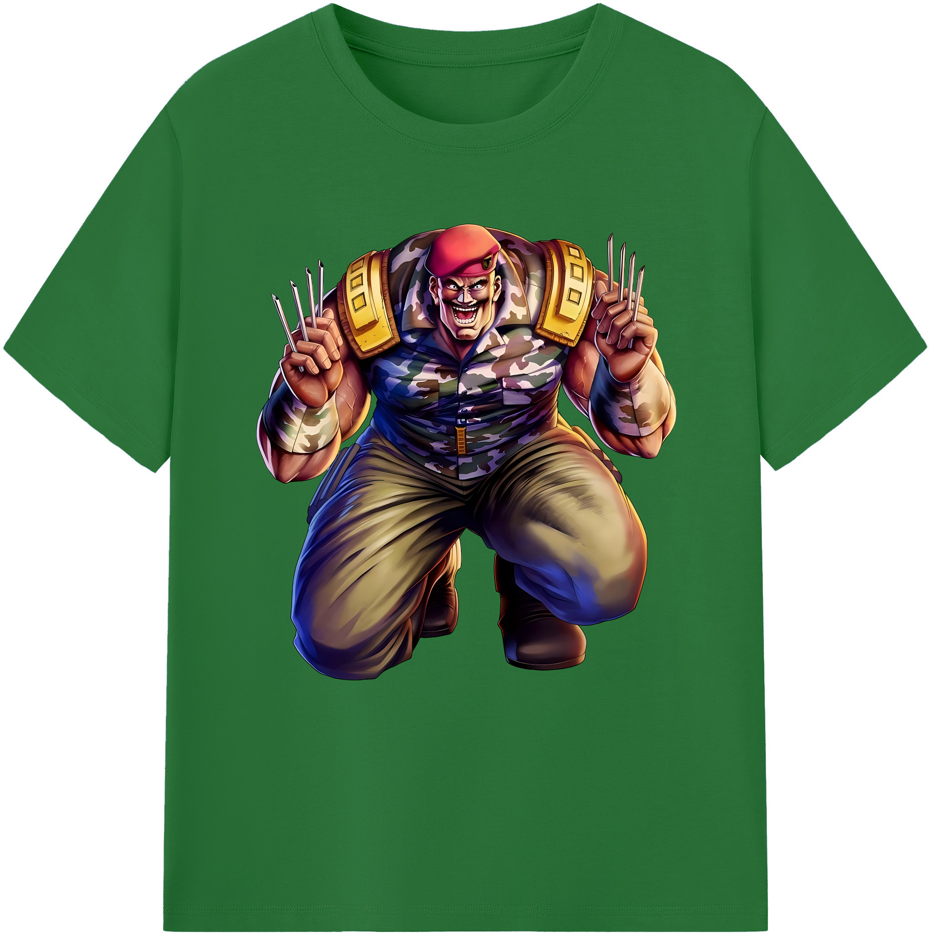 （画像用） 北斗の拳 Fist of the North Star 綿100％半袖Tシャツ（フロントプリント）