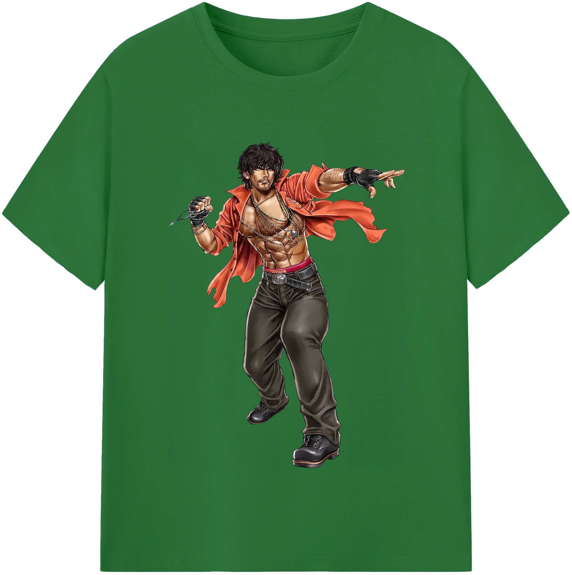 （画像用） 北斗の拳 Fist of the North Star 綿100％半袖Tシャツ（フロントプリント）