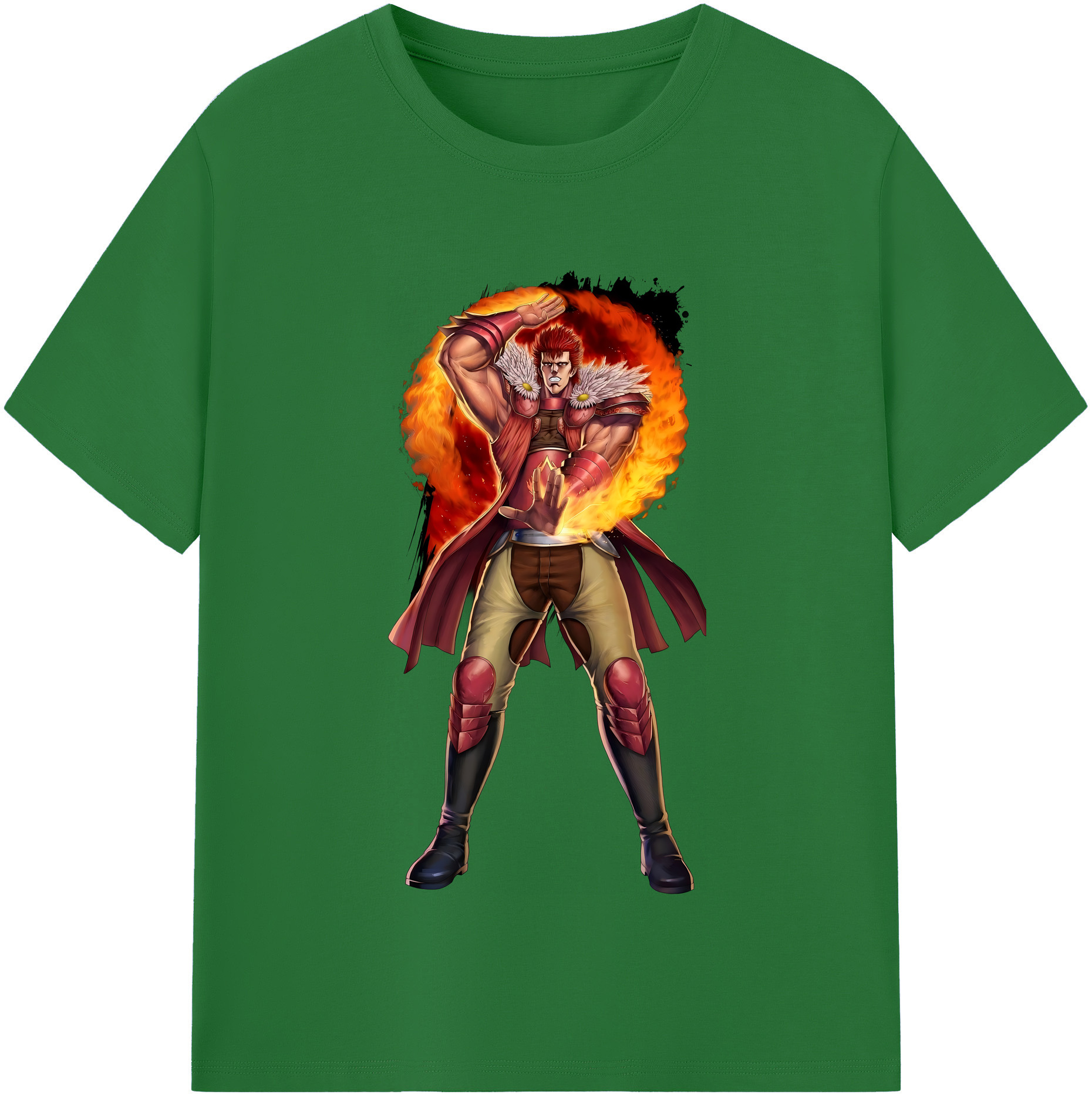 （画像用） 北斗の拳 Fist of the North Star 綿100％半袖Tシャツ（フロントプリント）