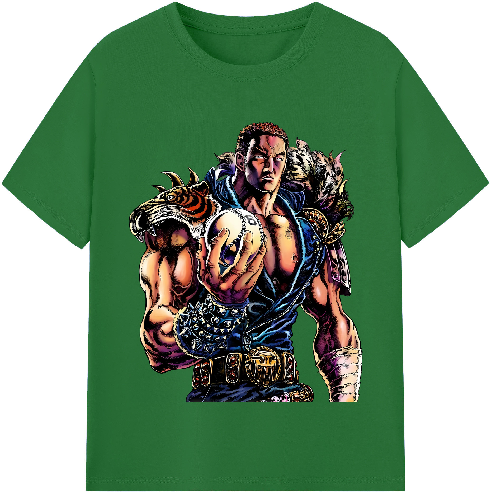 （画像用） 北斗の拳 Fist of the North Star 綿100％半袖Tシャツ（フロントプリント）