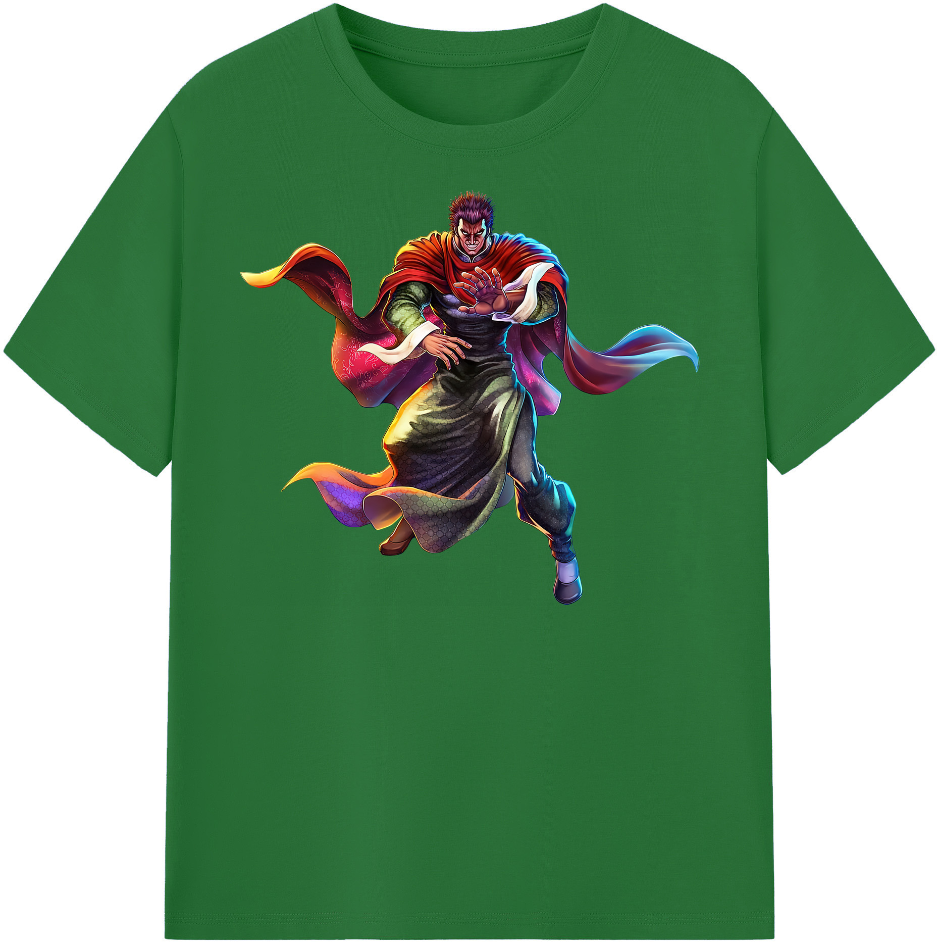 （画像用） 北斗の拳 Fist of the North Star 綿100％半袖Tシャツ（フロントプリント）