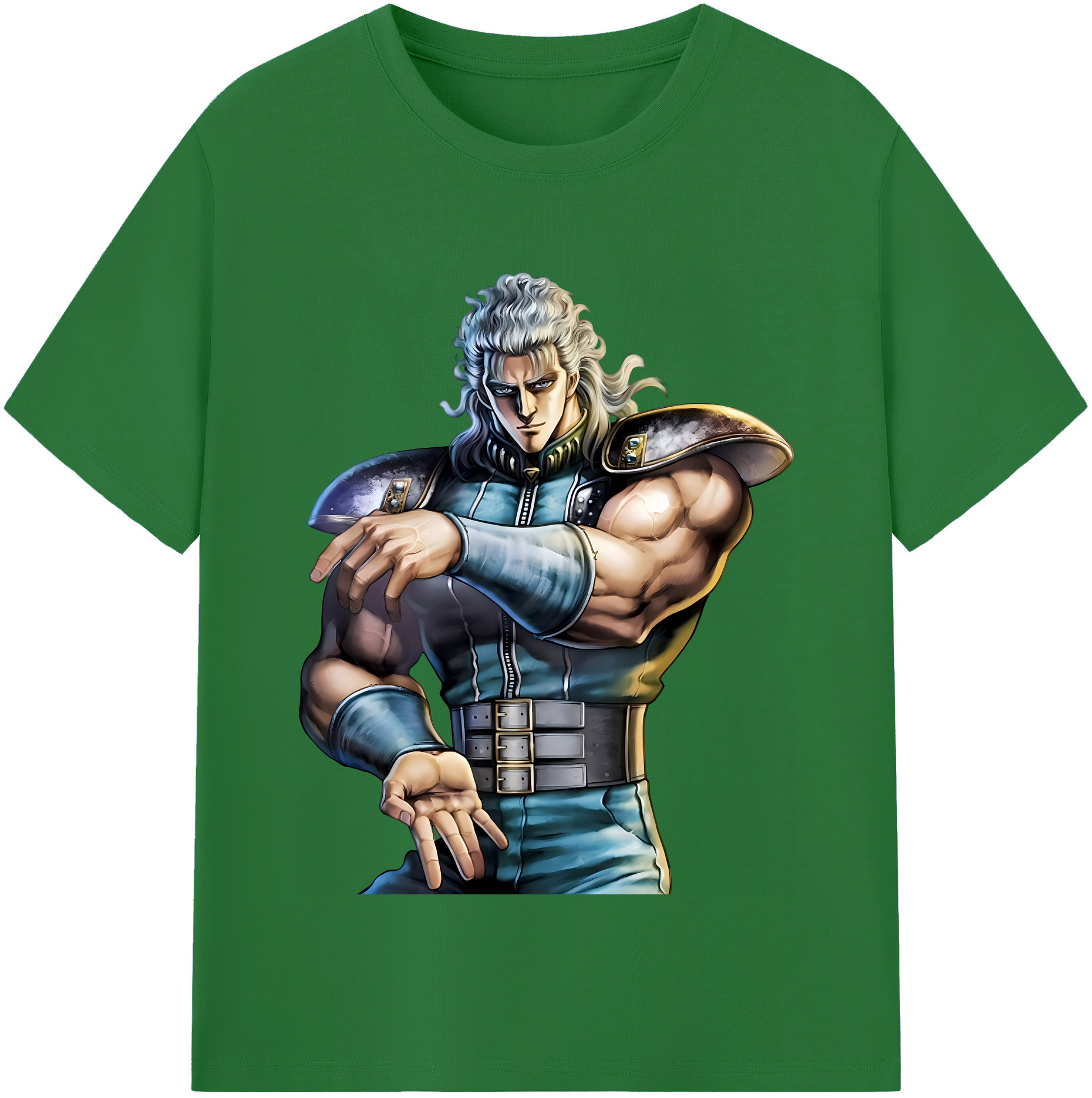 （画像用） 北斗の拳 Fist of the North Star 綿100％半袖Tシャツ（フロントプリント）