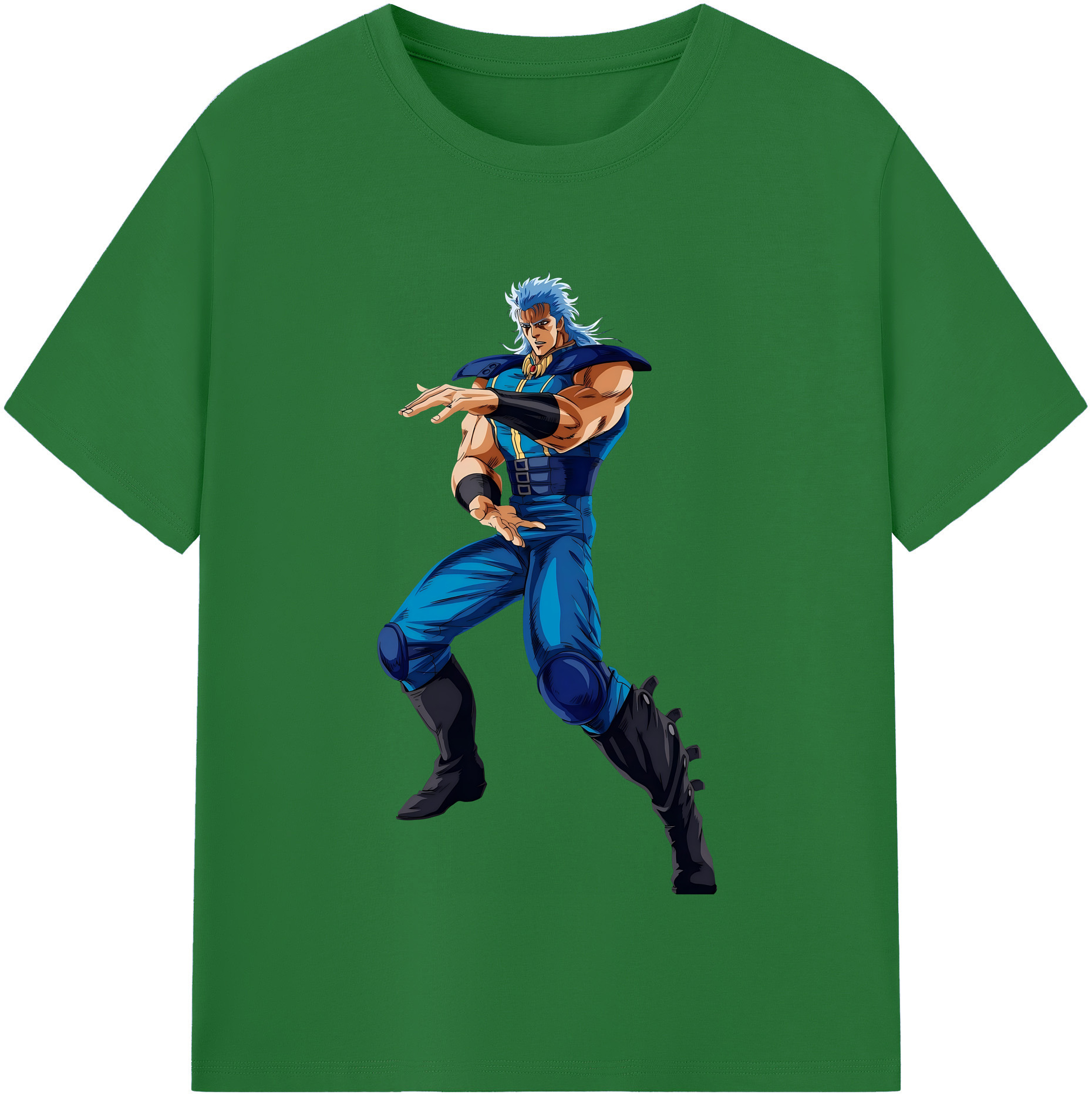 （画像用） 北斗の拳 Fist of the North Star 綿100％半袖Tシャツ（フロントプリント）