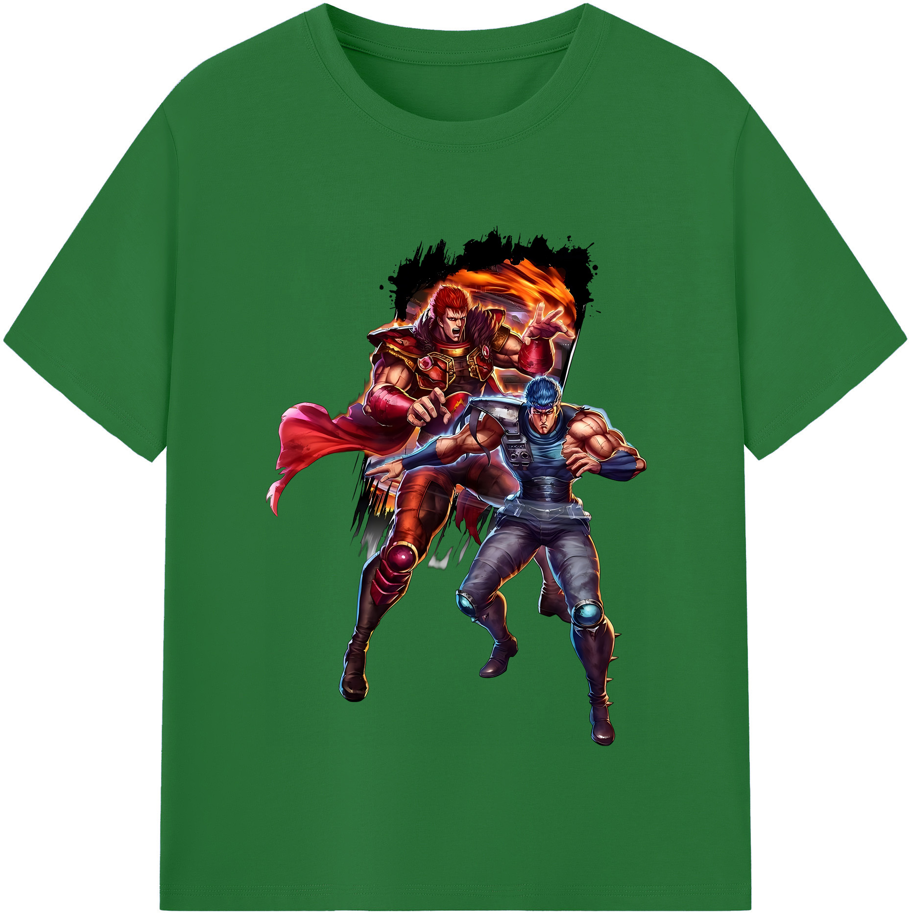 （画像用） 北斗の拳 Fist of the North Star 綿100％半袖Tシャツ（フロントプリント）