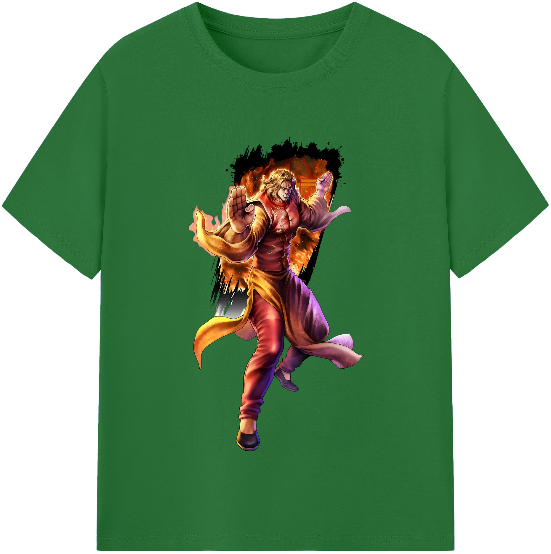 （画像用） 北斗の拳 Fist of the North Star 綿100％半袖Tシャツ（フロントプリント）