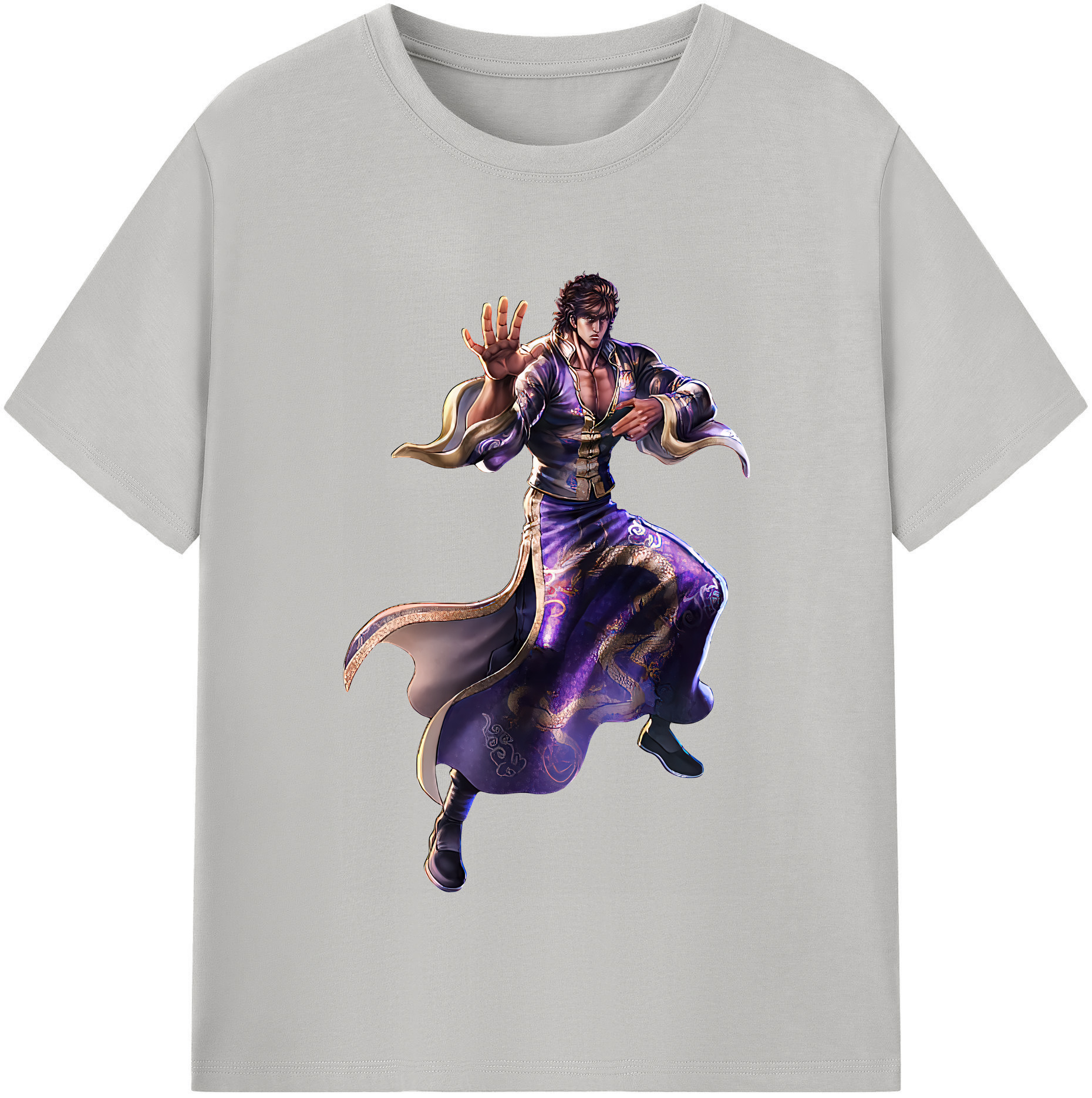 （画像用） 北斗の拳 Fist of the North Star 綿100％半袖Tシャツ（フロントプリント）