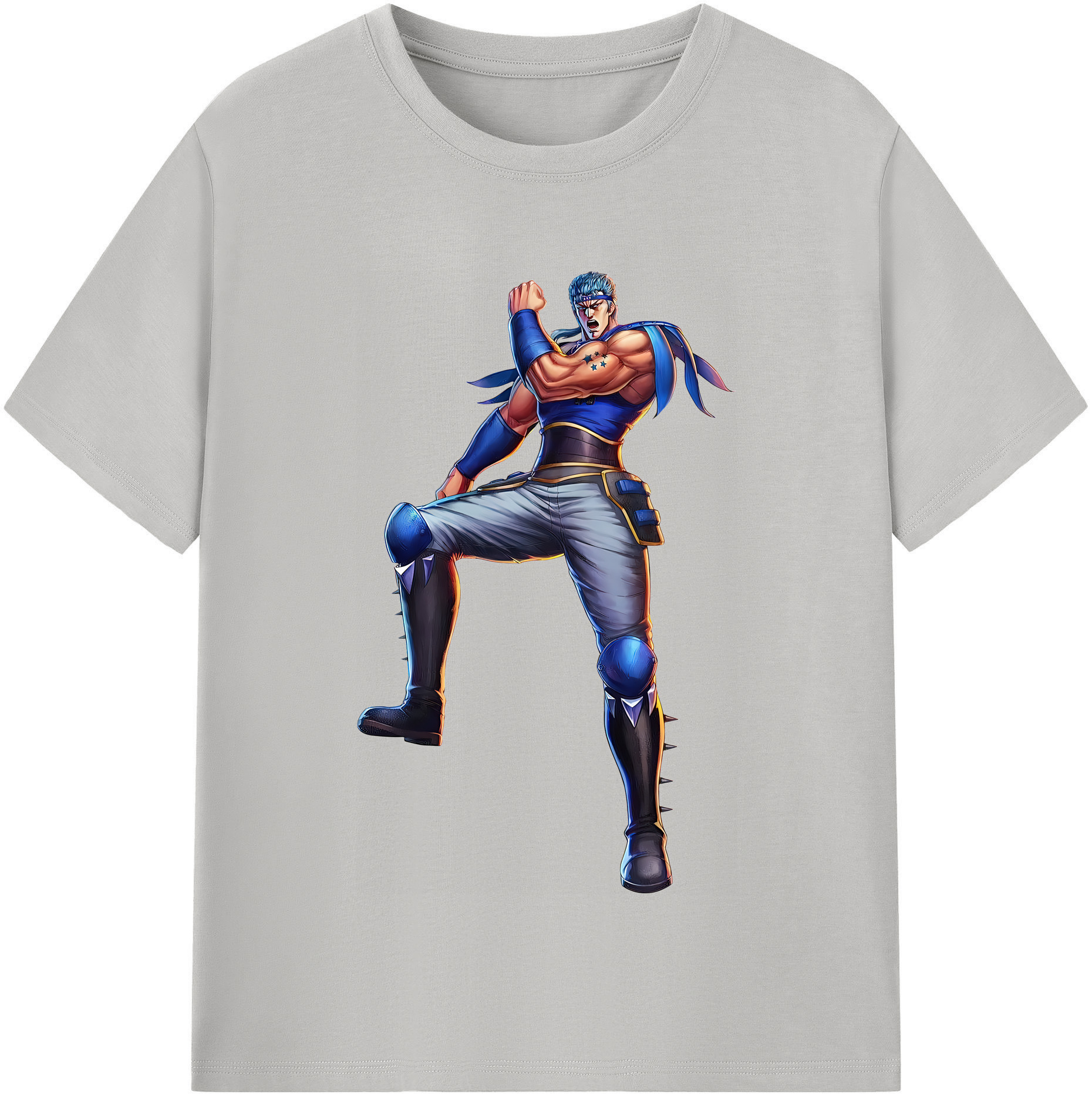 （画像用） 北斗の拳 Fist of the North Star 綿100％半袖Tシャツ（フロントプリント）