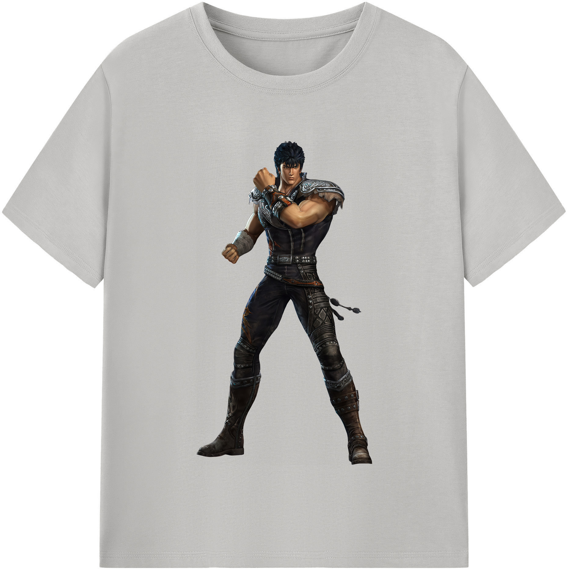 （画像用） 北斗の拳 Fist of the North Star 綿100％半袖Tシャツ（フロントプリント）
