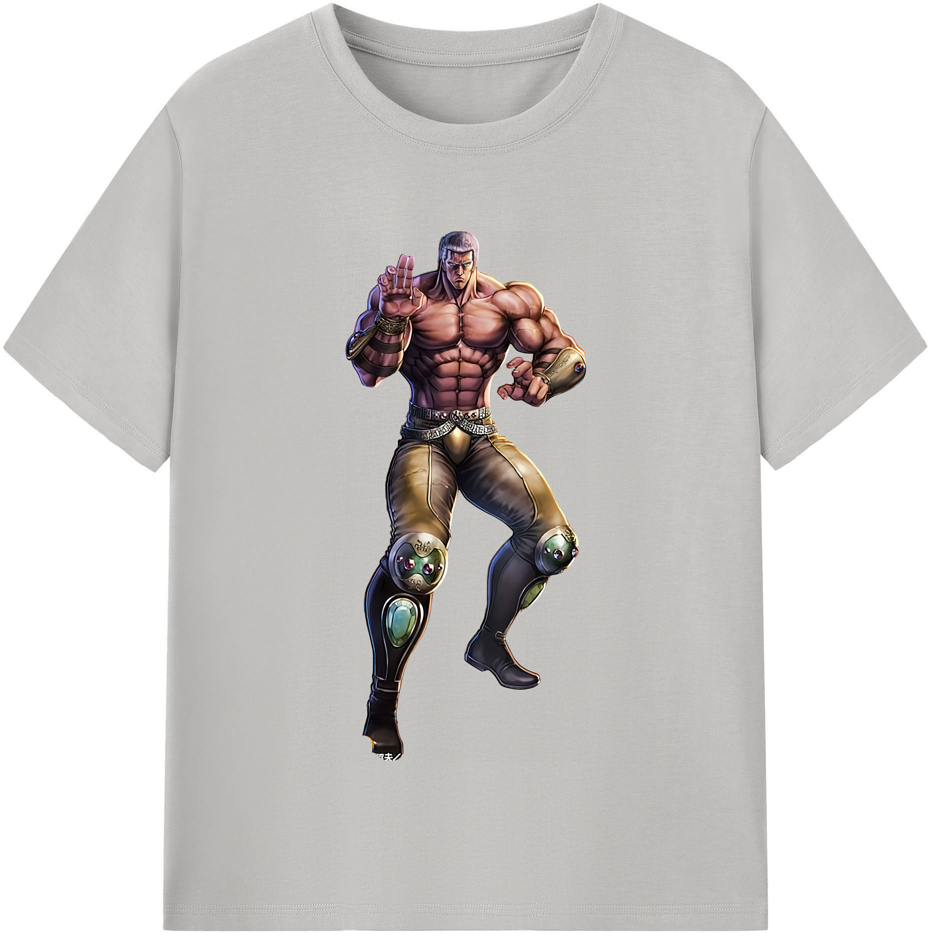 （画像用） 北斗の拳 Fist of the North Star 綿100％半袖Tシャツ（フロントプリント）