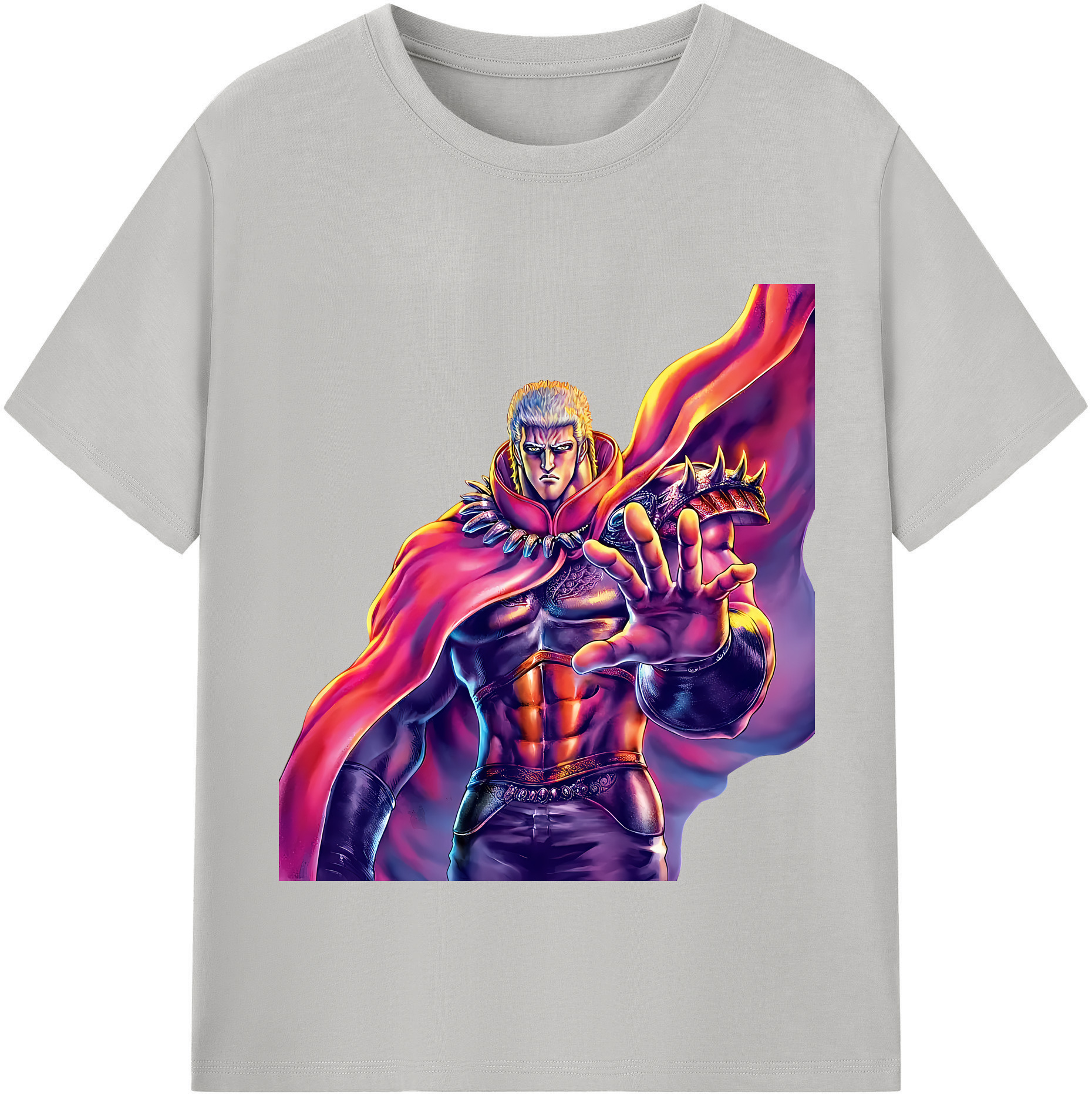 （画像用） 北斗の拳 Fist of the North Star 綿100％半袖Tシャツ（フロントプリント）