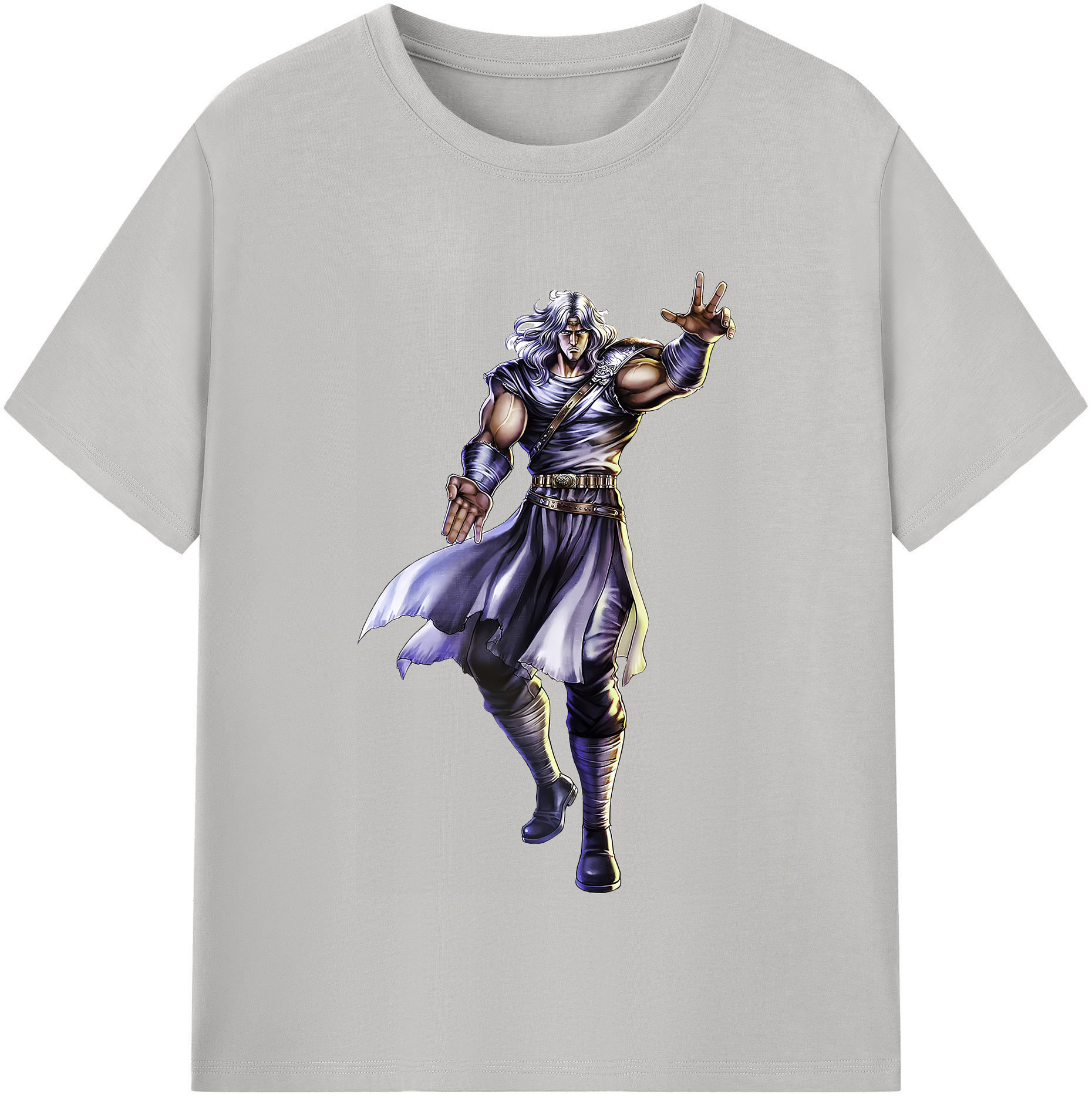 （画像用） 北斗の拳 Fist of the North Star 綿100％半袖Tシャツ（フロントプリント）