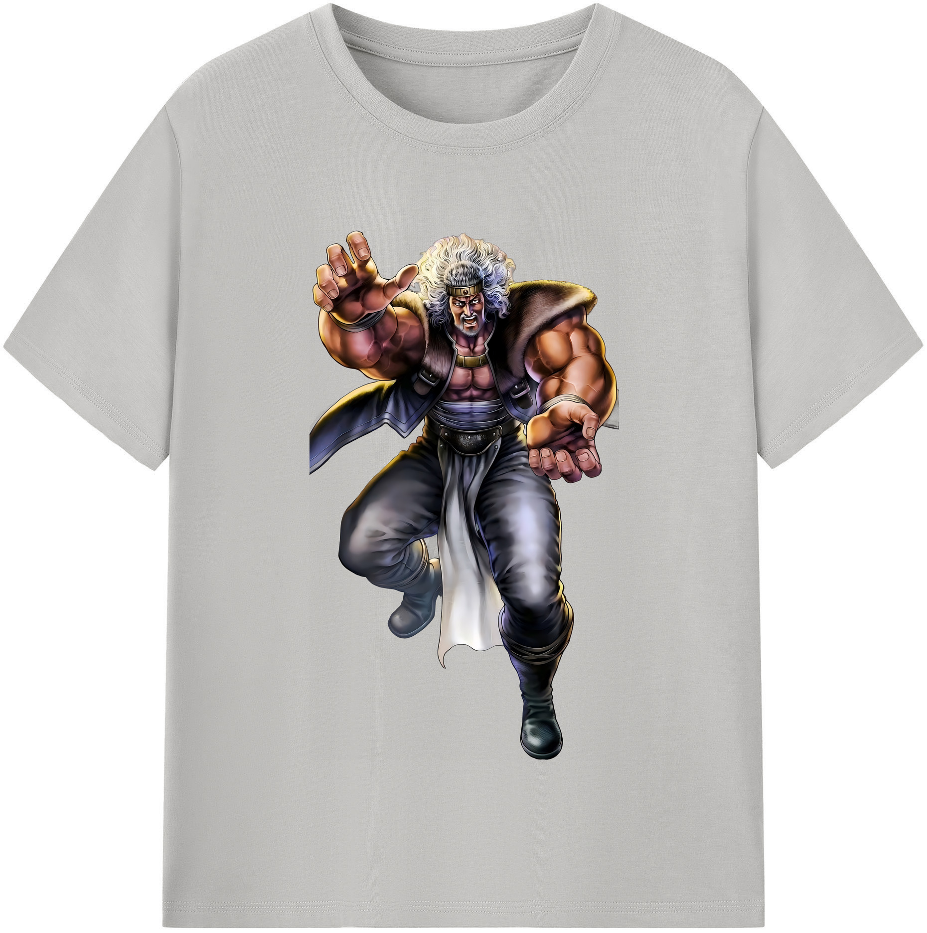 （画像用） 北斗の拳 Fist of the North Star 綿100％半袖Tシャツ（フロントプリント）