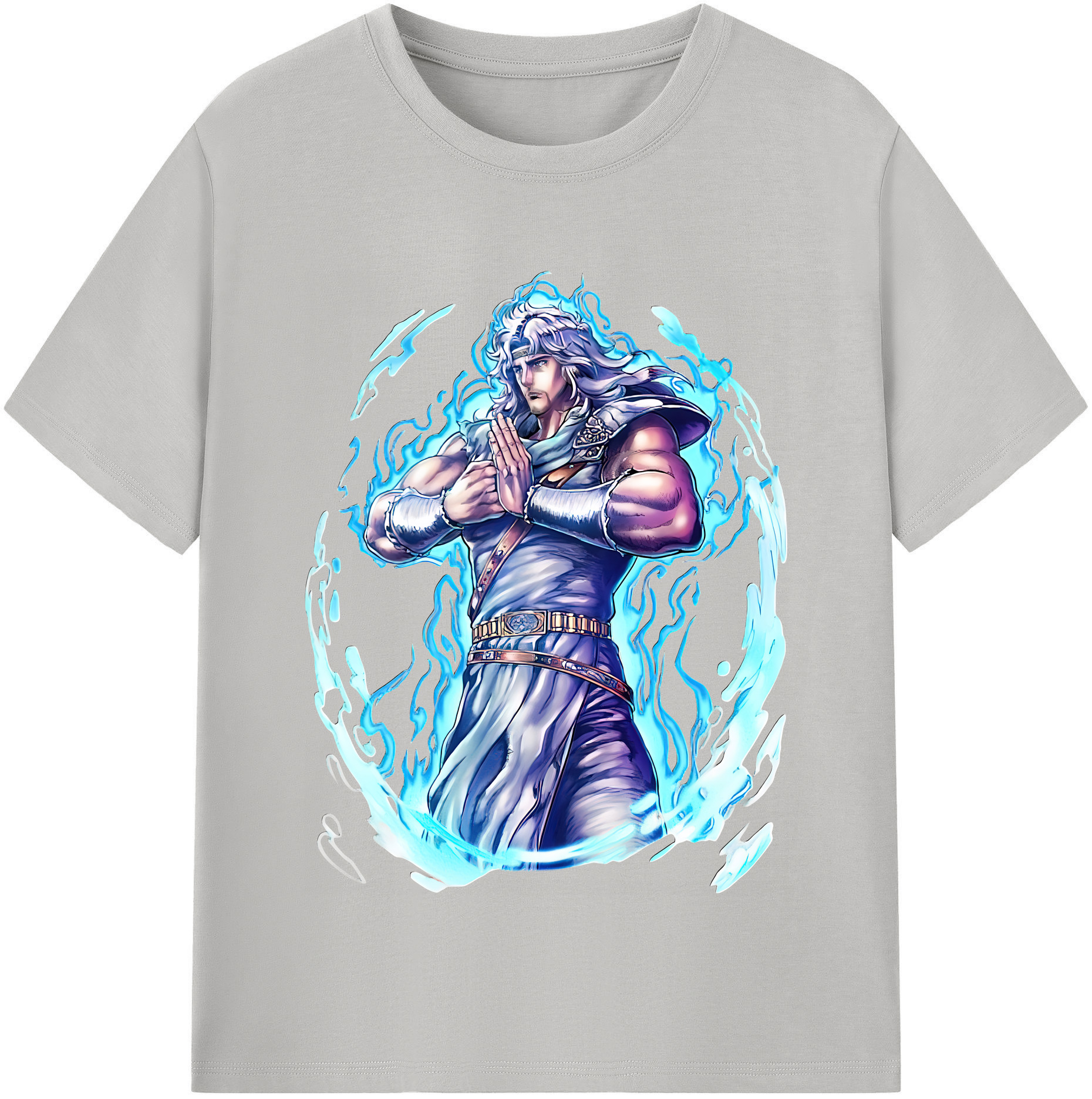 （画像用） 北斗の拳 Fist of the North Star 綿100％半袖Tシャツ（フロントプリント）