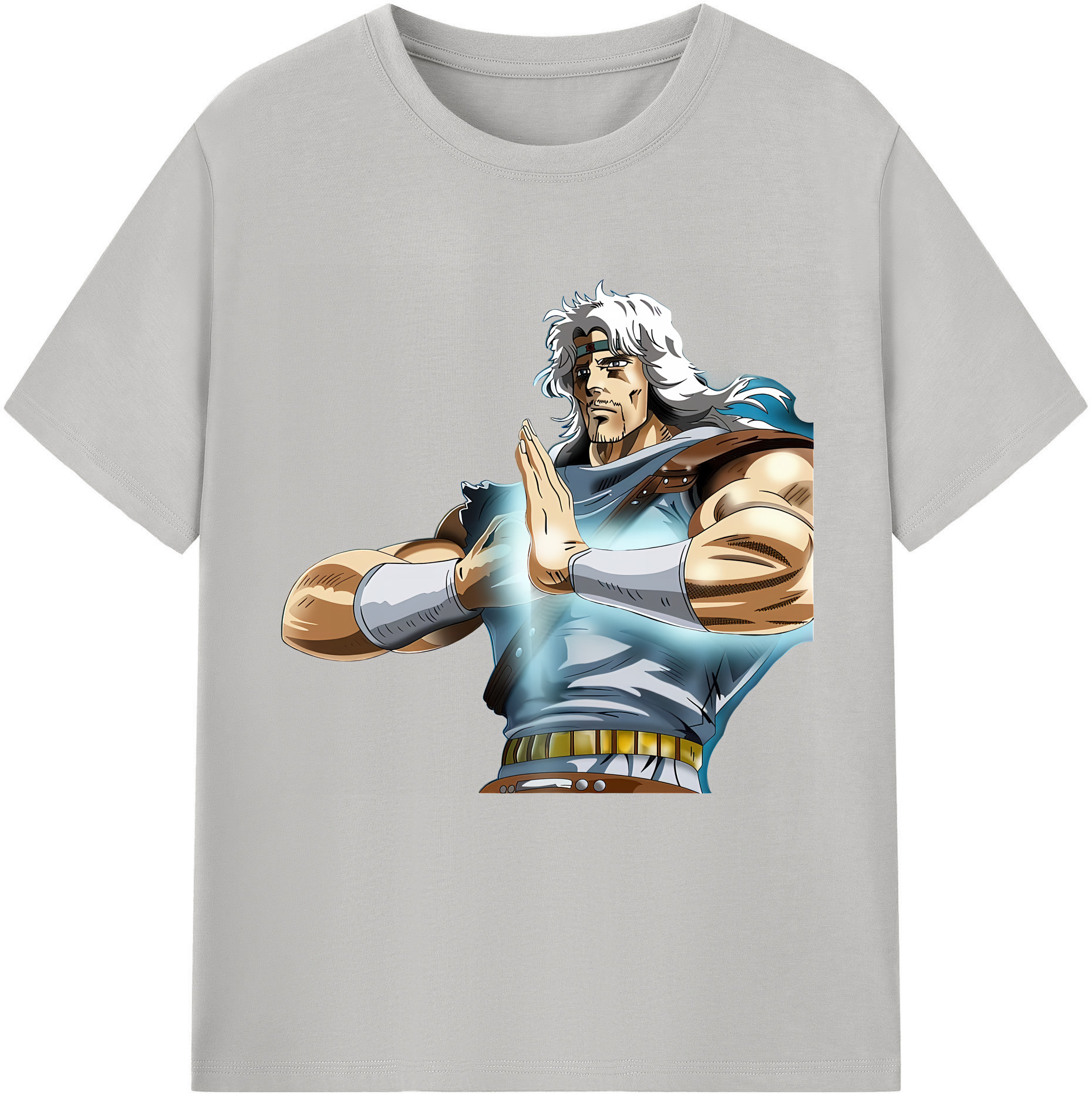 （画像用） 北斗の拳 Fist of the North Star 綿100％半袖Tシャツ（フロントプリント）