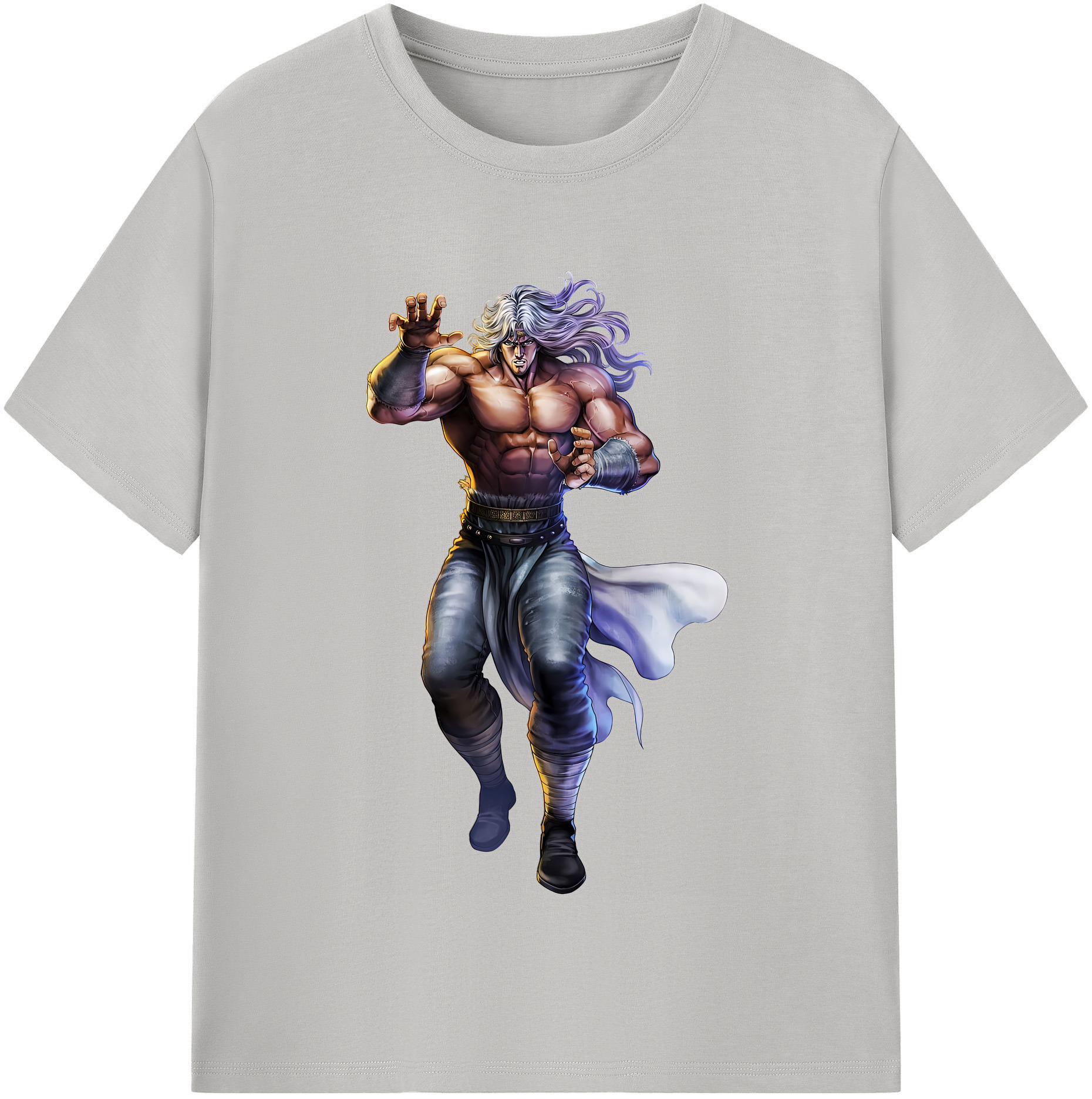 （画像用） 北斗の拳 Fist of the North Star 綿100％半袖Tシャツ（フロントプリント）