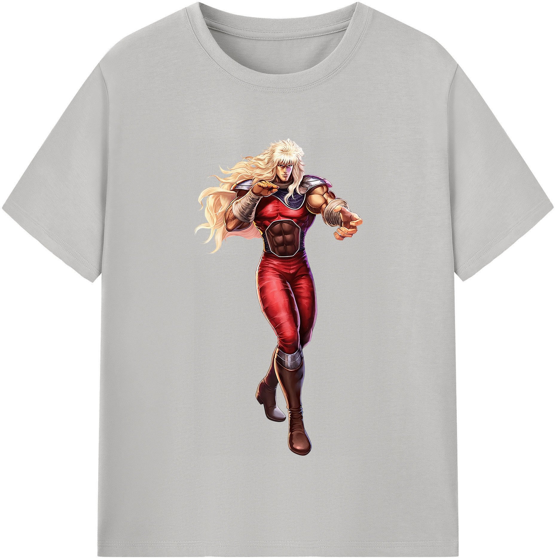（画像用） 北斗の拳 Fist of the North Star 綿100％半袖Tシャツ（フロントプリント）