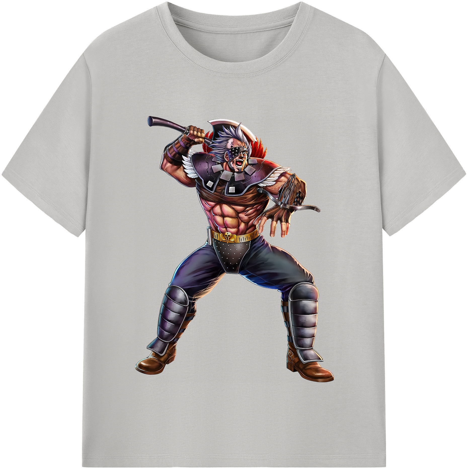 （画像用） 北斗の拳 Fist of the North Star 綿100％半袖Tシャツ（フロントプリント）