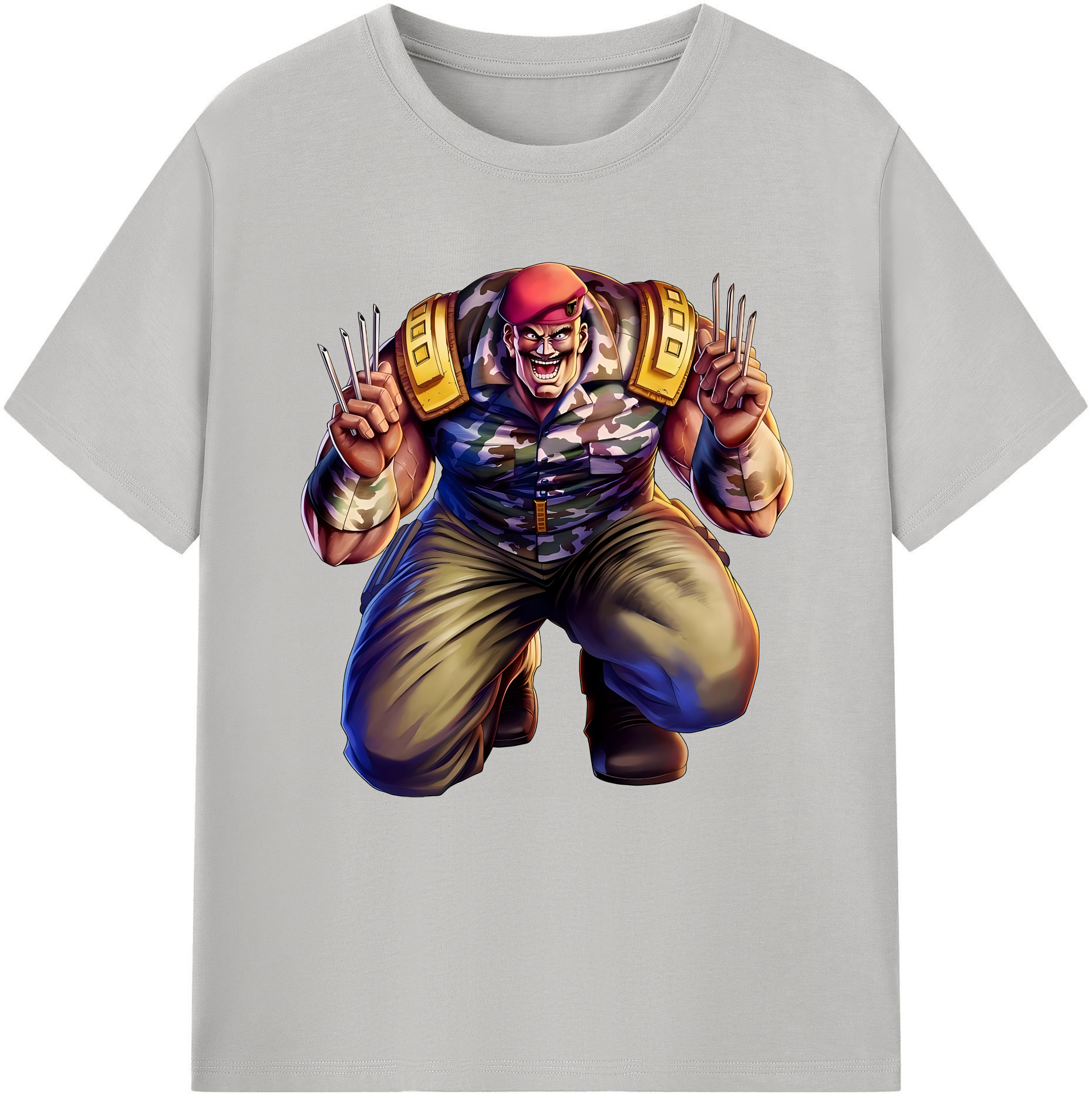 （画像用） 北斗の拳 Fist of the North Star 綿100％半袖Tシャツ（フロントプリント）