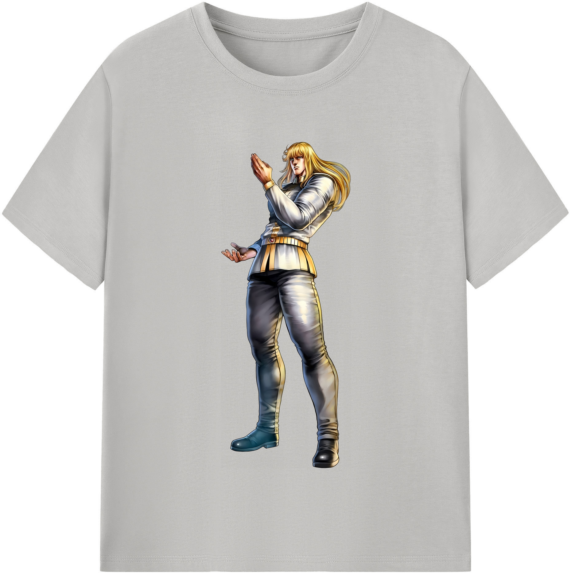 （画像用） 北斗の拳 Fist of the North Star 綿100％半袖Tシャツ（フロントプリント）