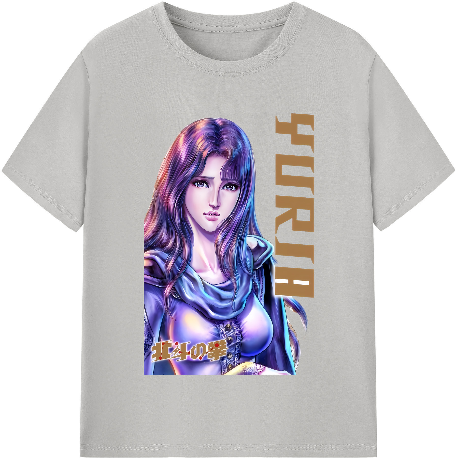 （画像用） 北斗の拳 Fist of the North Star 綿100％半袖Tシャツ（フロントプリント）