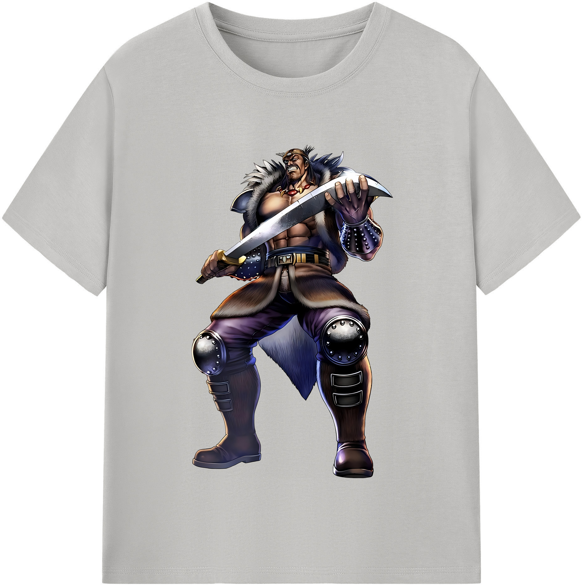 （画像用） 北斗の拳 Fist of the North Star 綿100％半袖Tシャツ（フロントプリント）