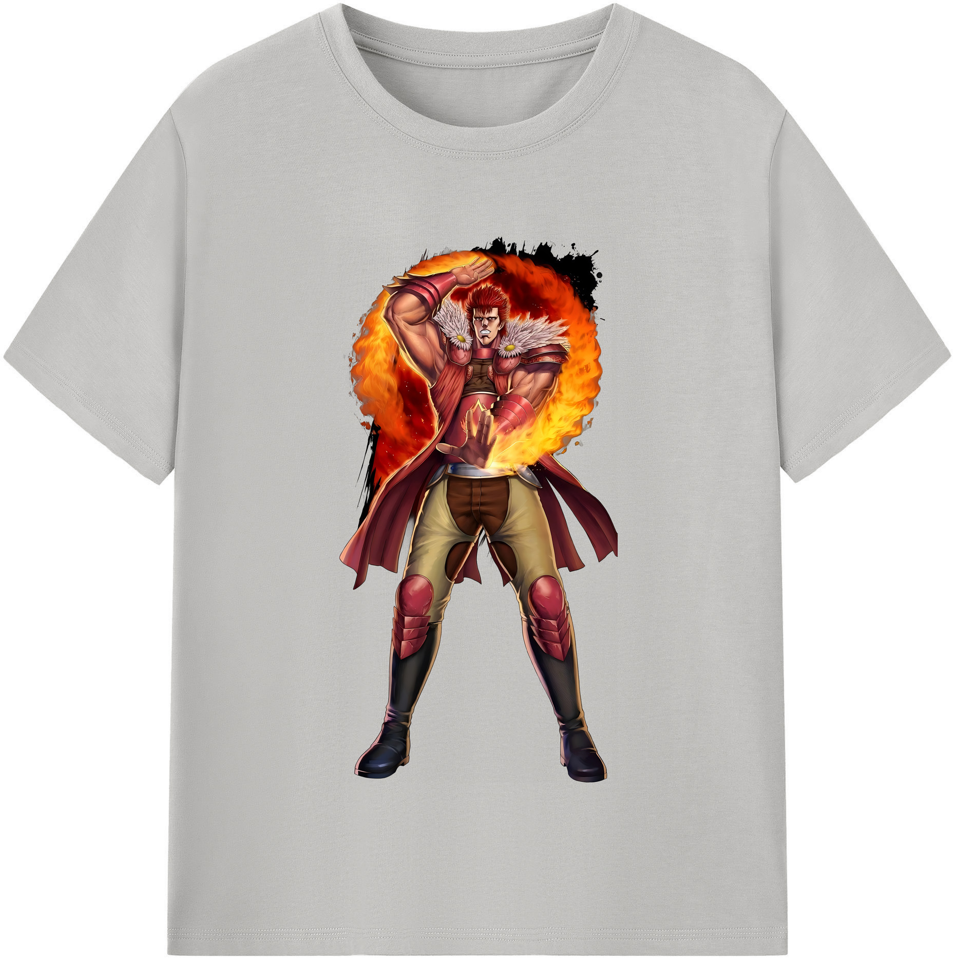 （画像用） 北斗の拳 Fist of the North Star 綿100％半袖Tシャツ（フロントプリント）