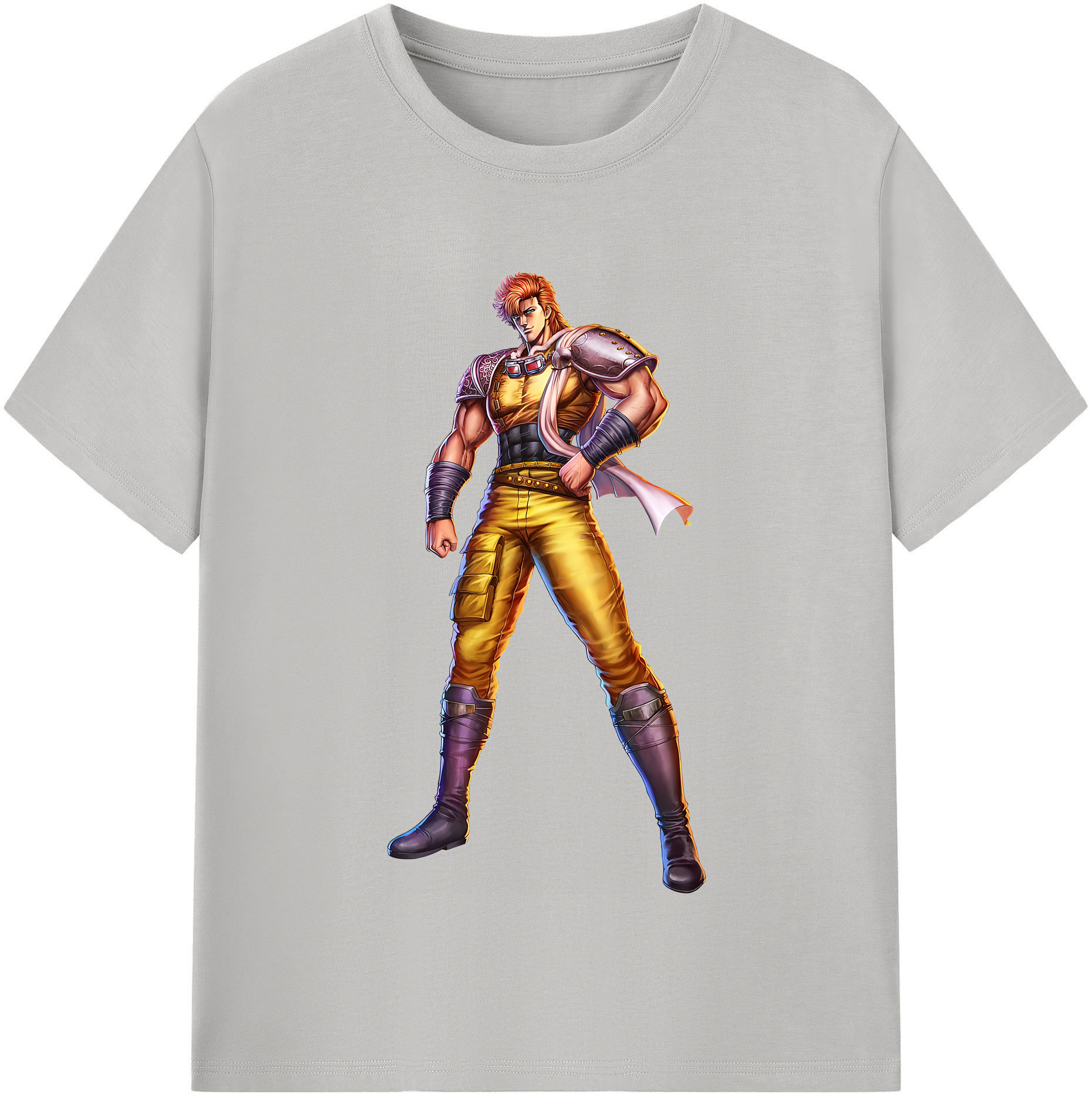 （画像用） 北斗の拳 Fist of the North Star 綿100％半袖Tシャツ（フロントプリント）