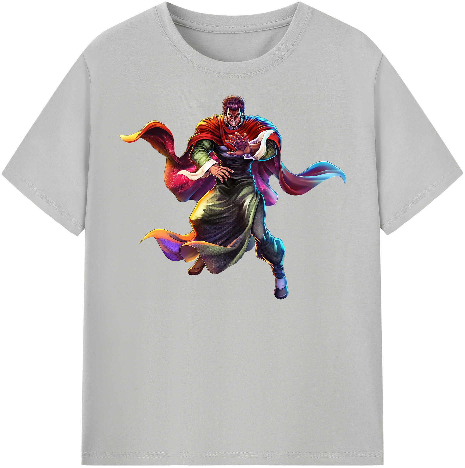 （画像用） 北斗の拳 Fist of the North Star 綿100％半袖Tシャツ（フロントプリント）